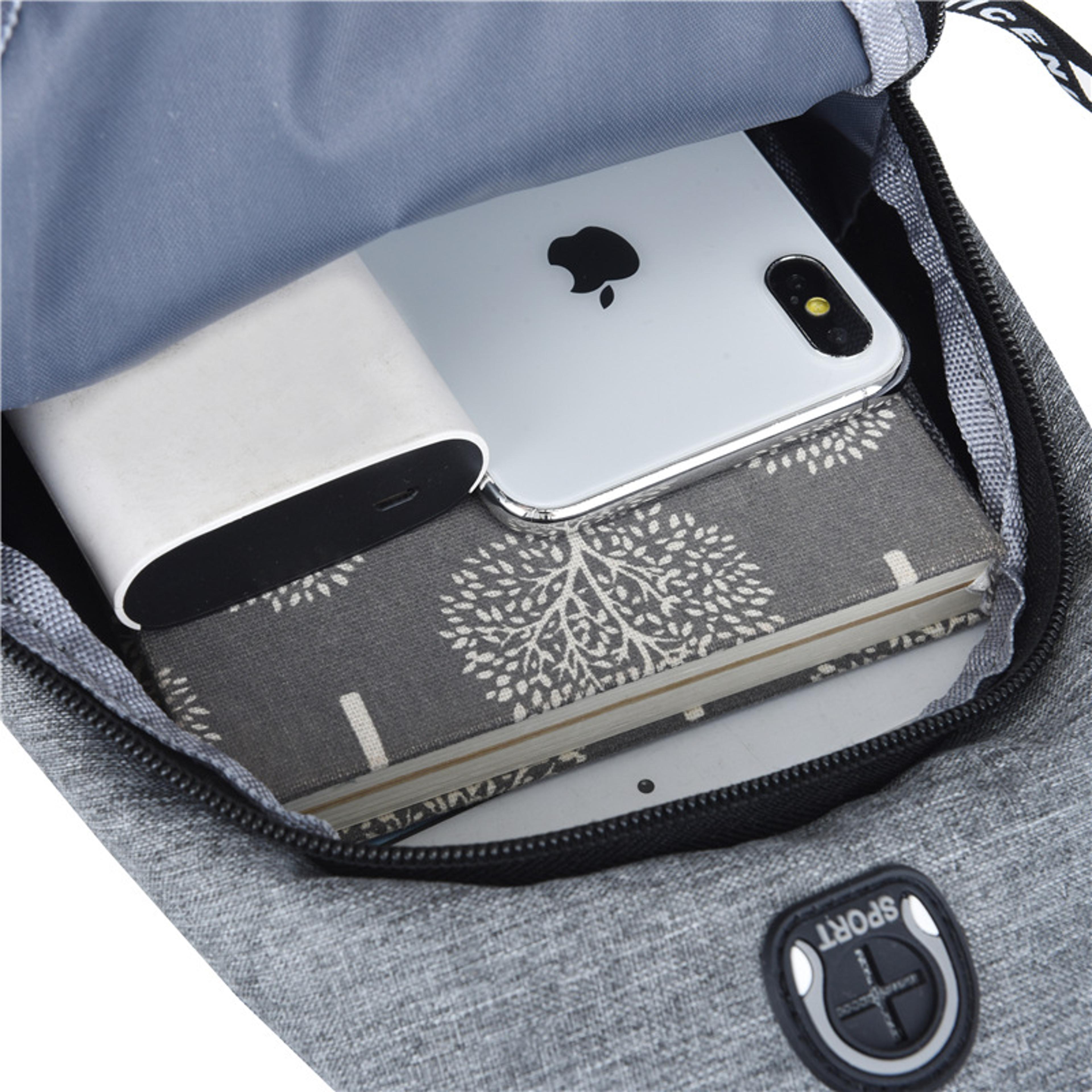Mens Waterproof Chest Bag Stylish Multifunctional Style Messenger Bag 2