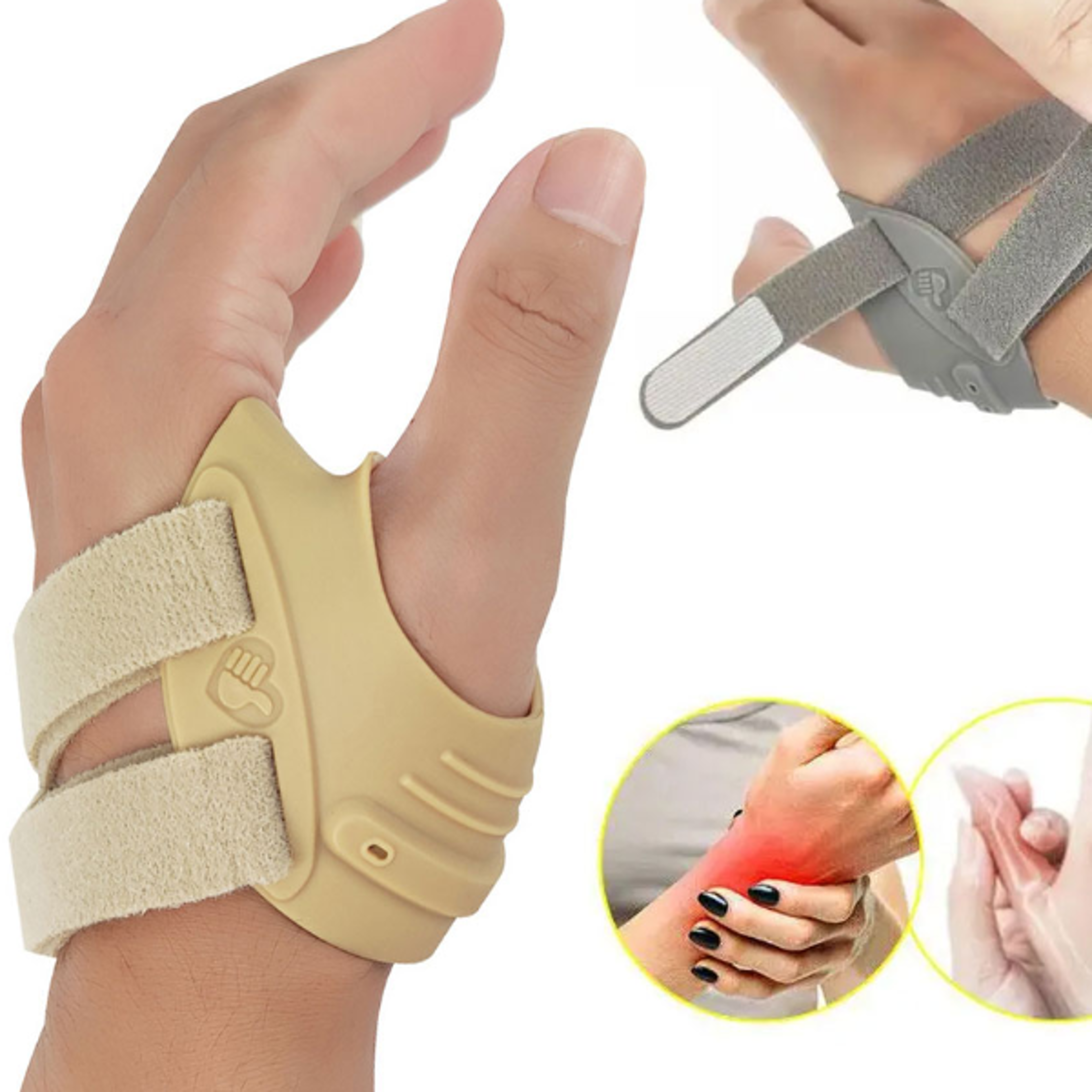 thumb brace for osteoarthritis relief lightweight, breathable support for tendonitis & joint pain (unisex)