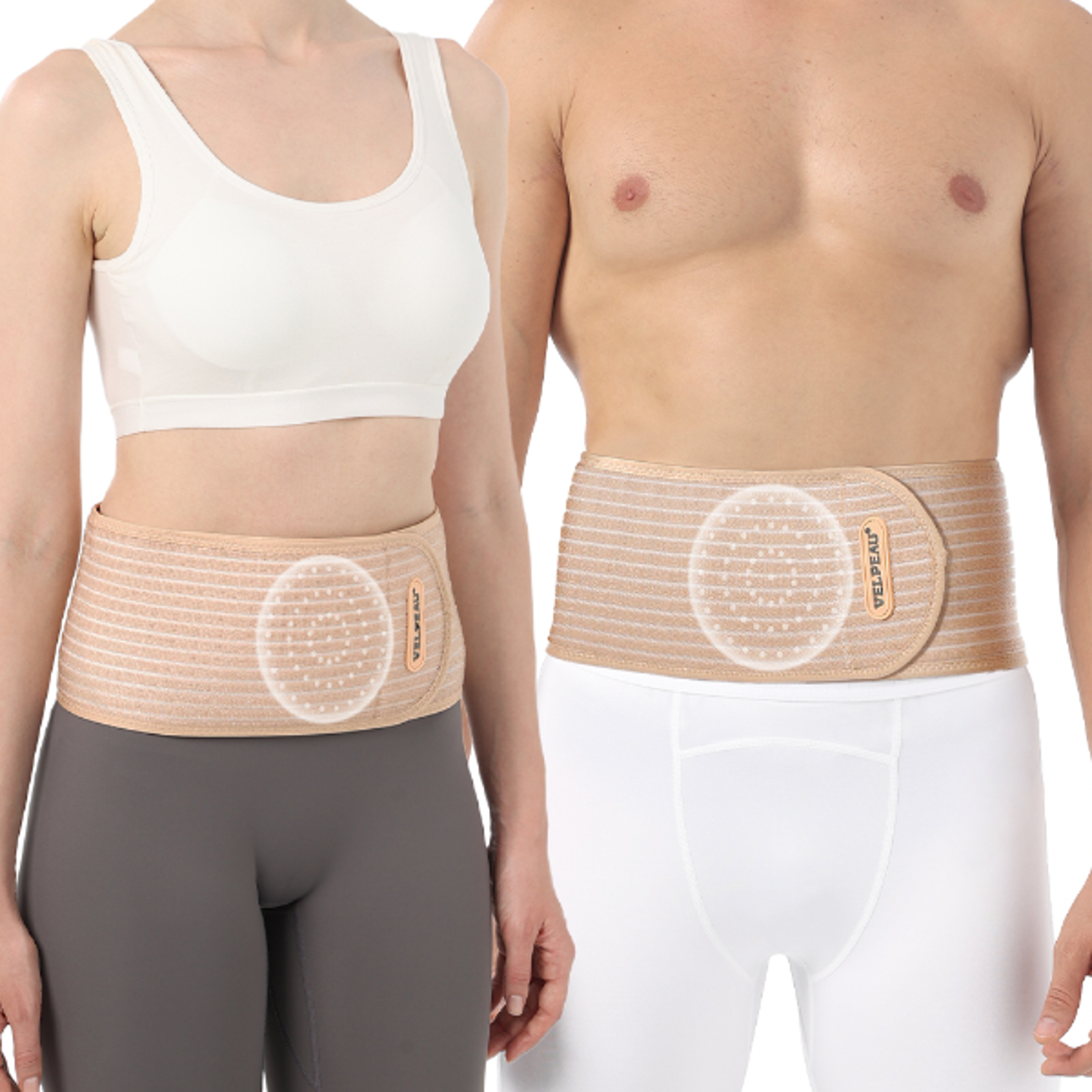 abdominal support hernia belt with compression pad for epigastric & belly button hernias