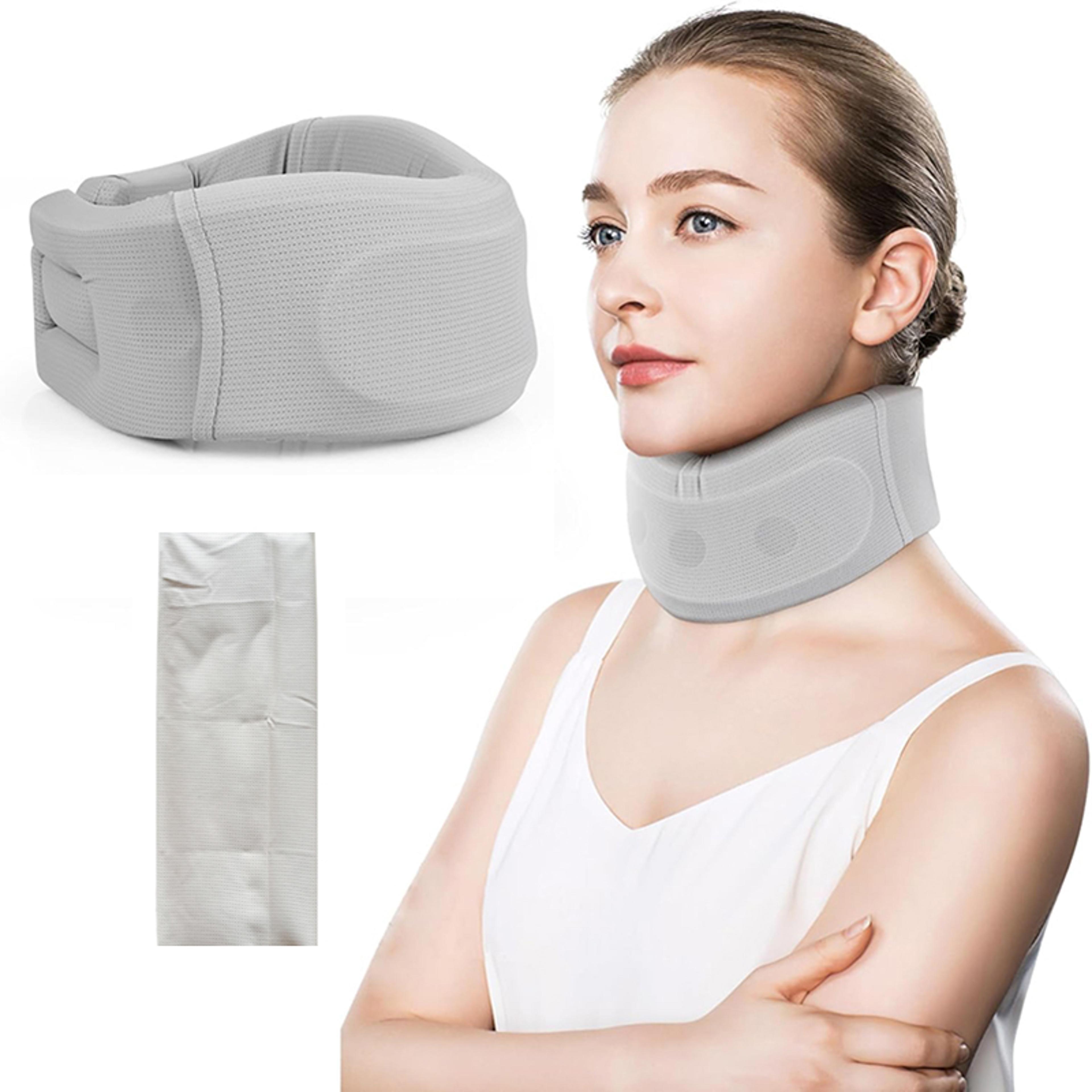 ice silk soft foam neck support pillow cervical traction & relaxation