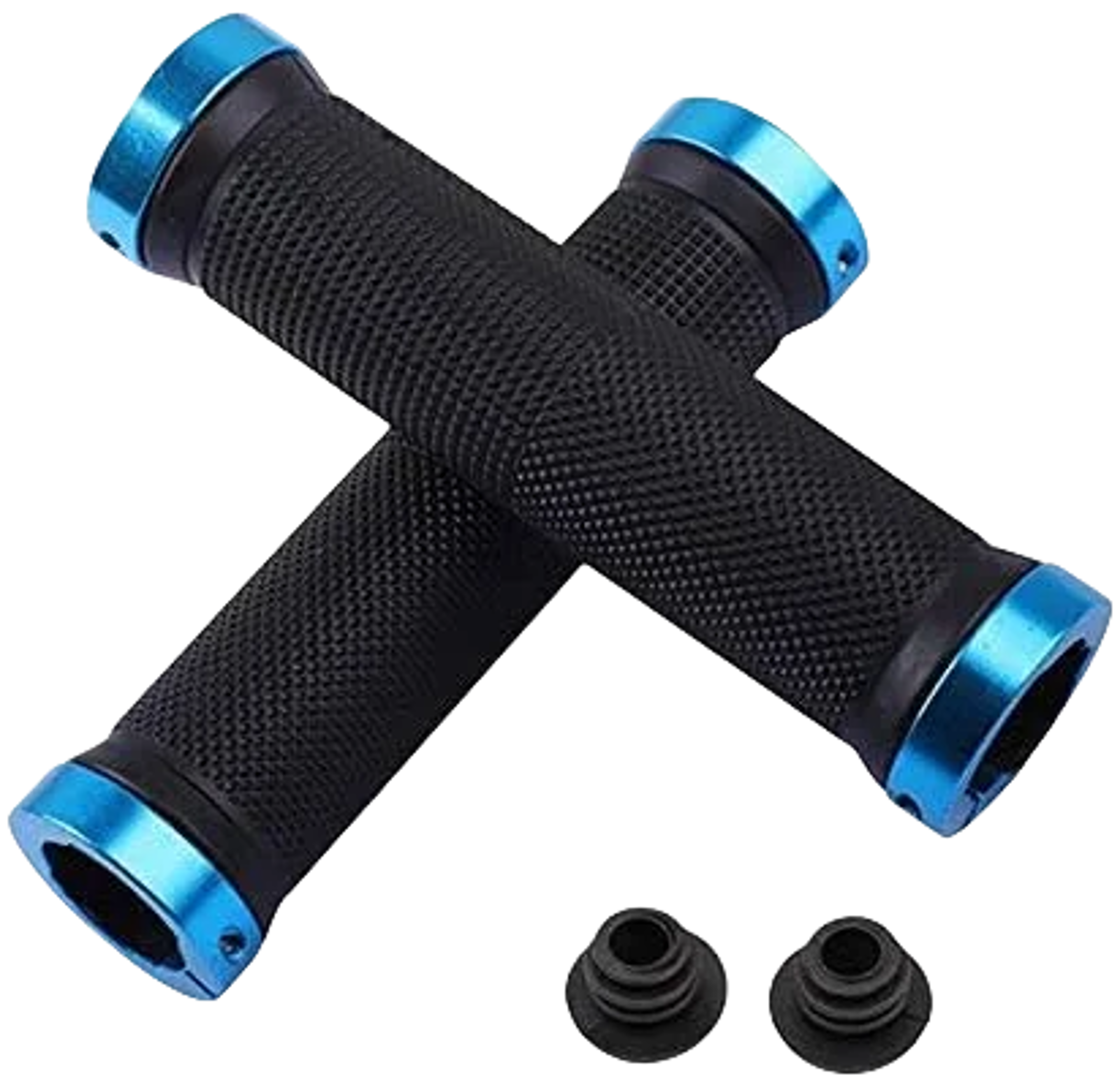 Non Slip Bicycle Handlebar Grips With Alloy Lock Double Aluminum Locking Rubber Grip For Enhanced C 6