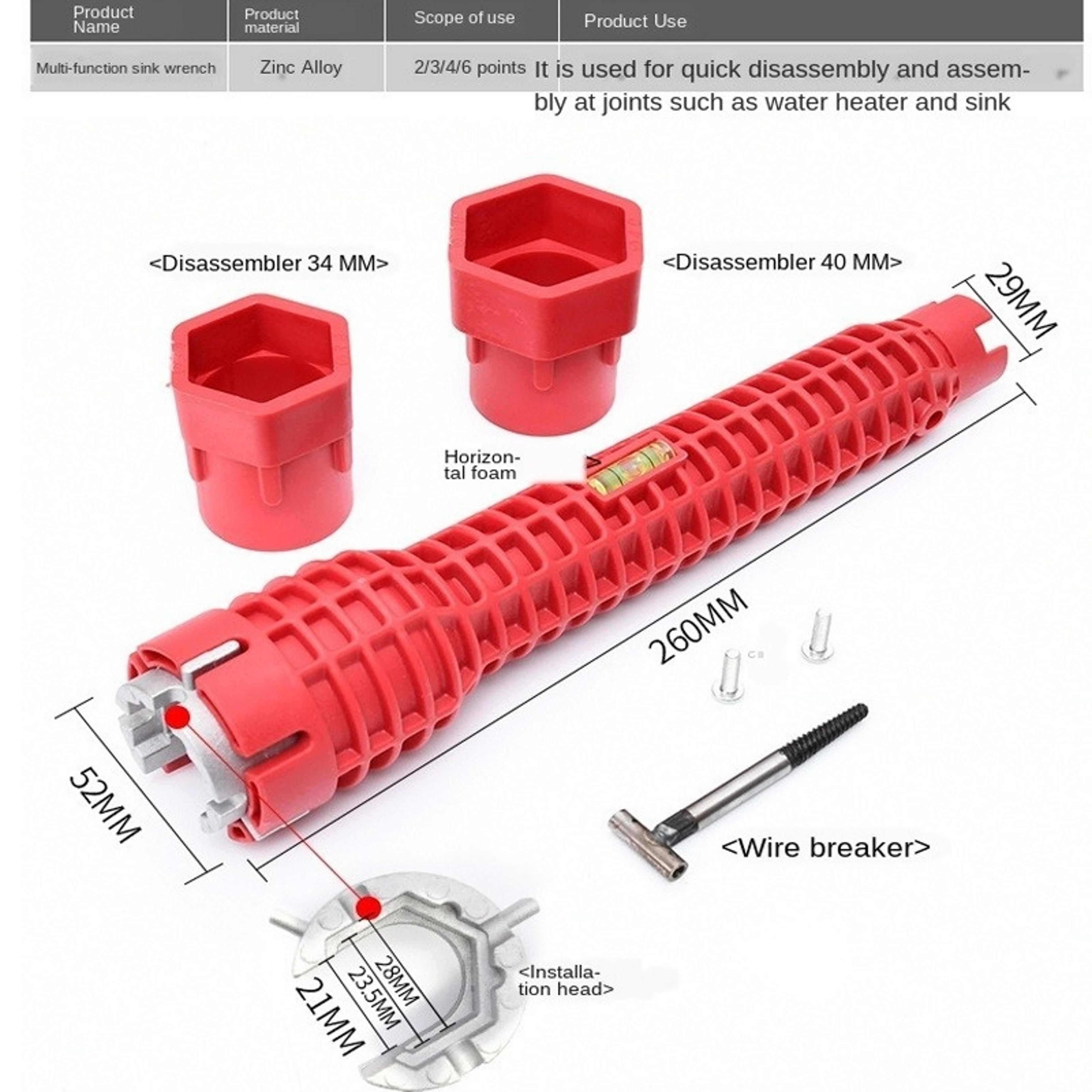 Sanitary Wrench Installation Tool For Faucet  Pipe Maintenance MultiFunctional Plumbing Solution 5
