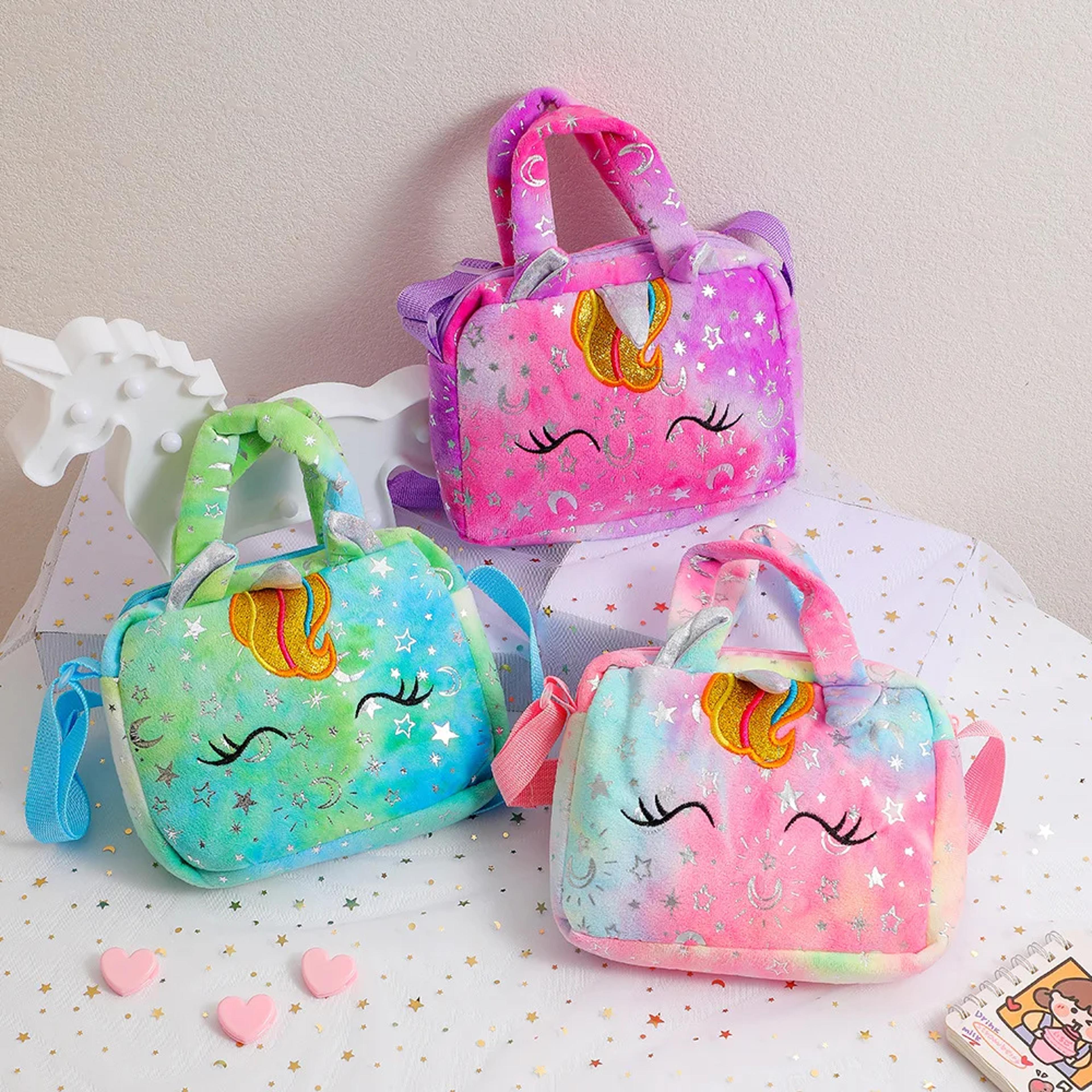 Fashion Sweet Unicorn Crossbody Bag For Girls Cute  Colorful Kids Purse For Birthday Parties 1