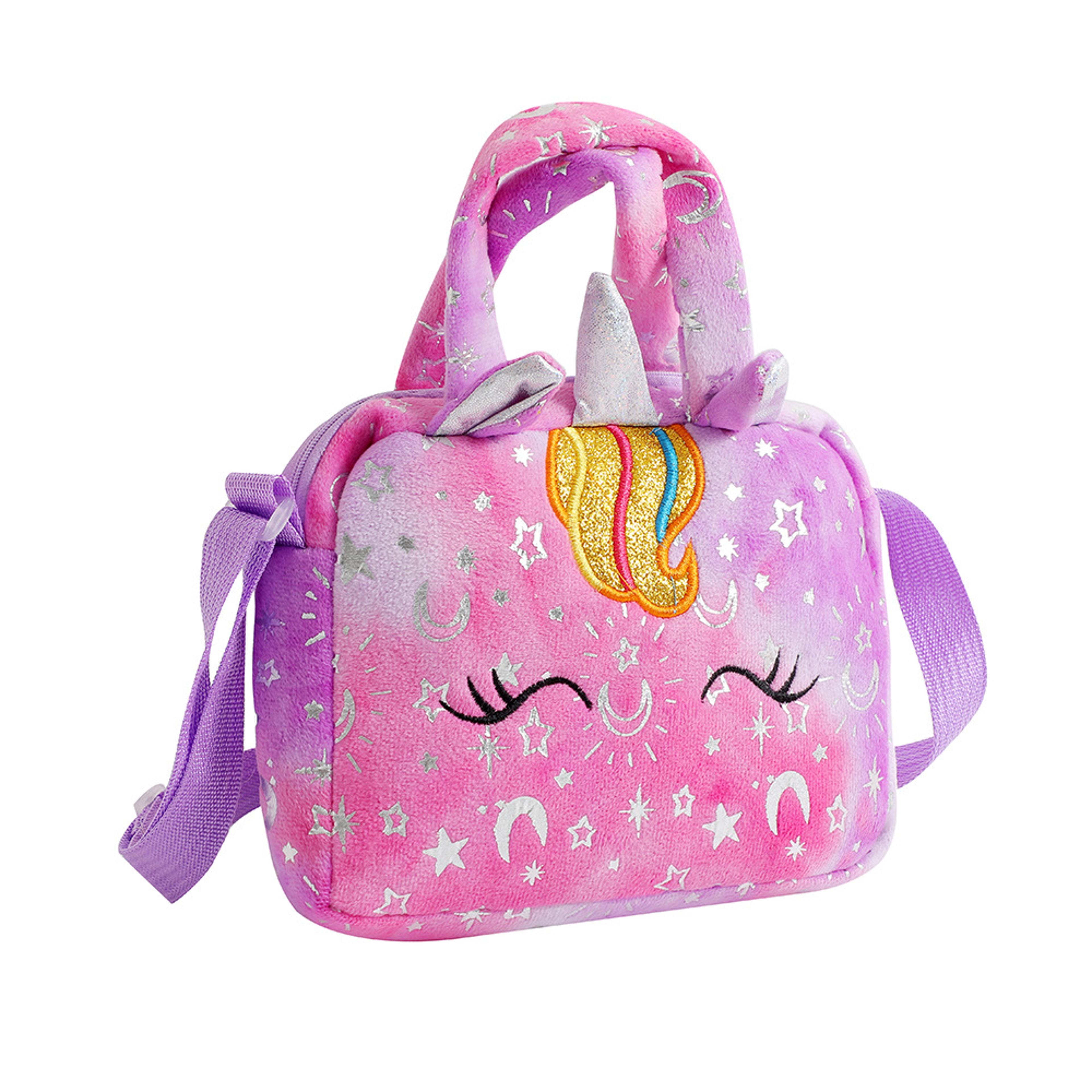 Fashion Sweet Unicorn Crossbody Bag For Girls Cute  Colorful Kids Purse For Birthday Parties 7