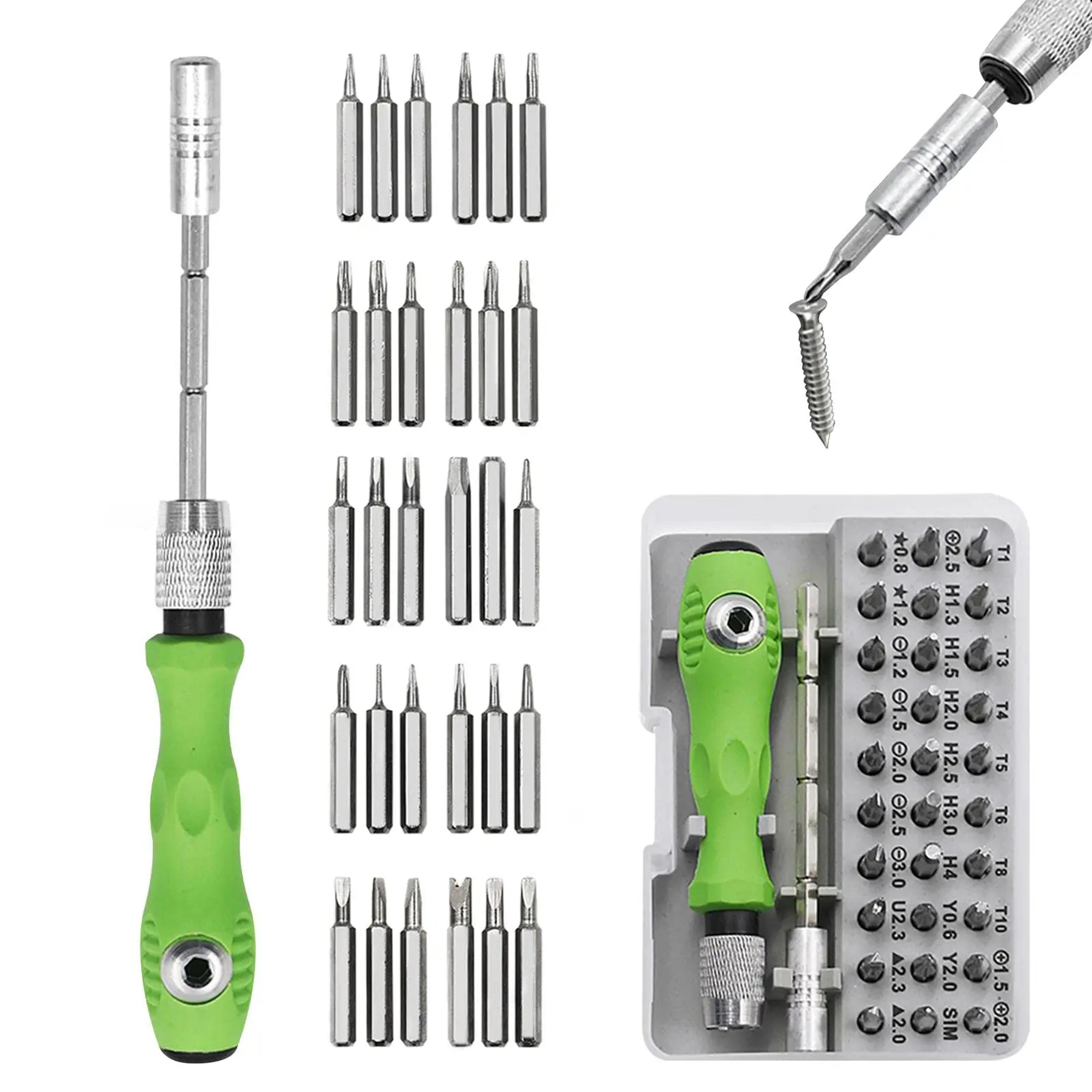 Multifunctional Screwdriver Set With Magnetic Bits Complete Repair Tool For Phones Watches And PCs 5