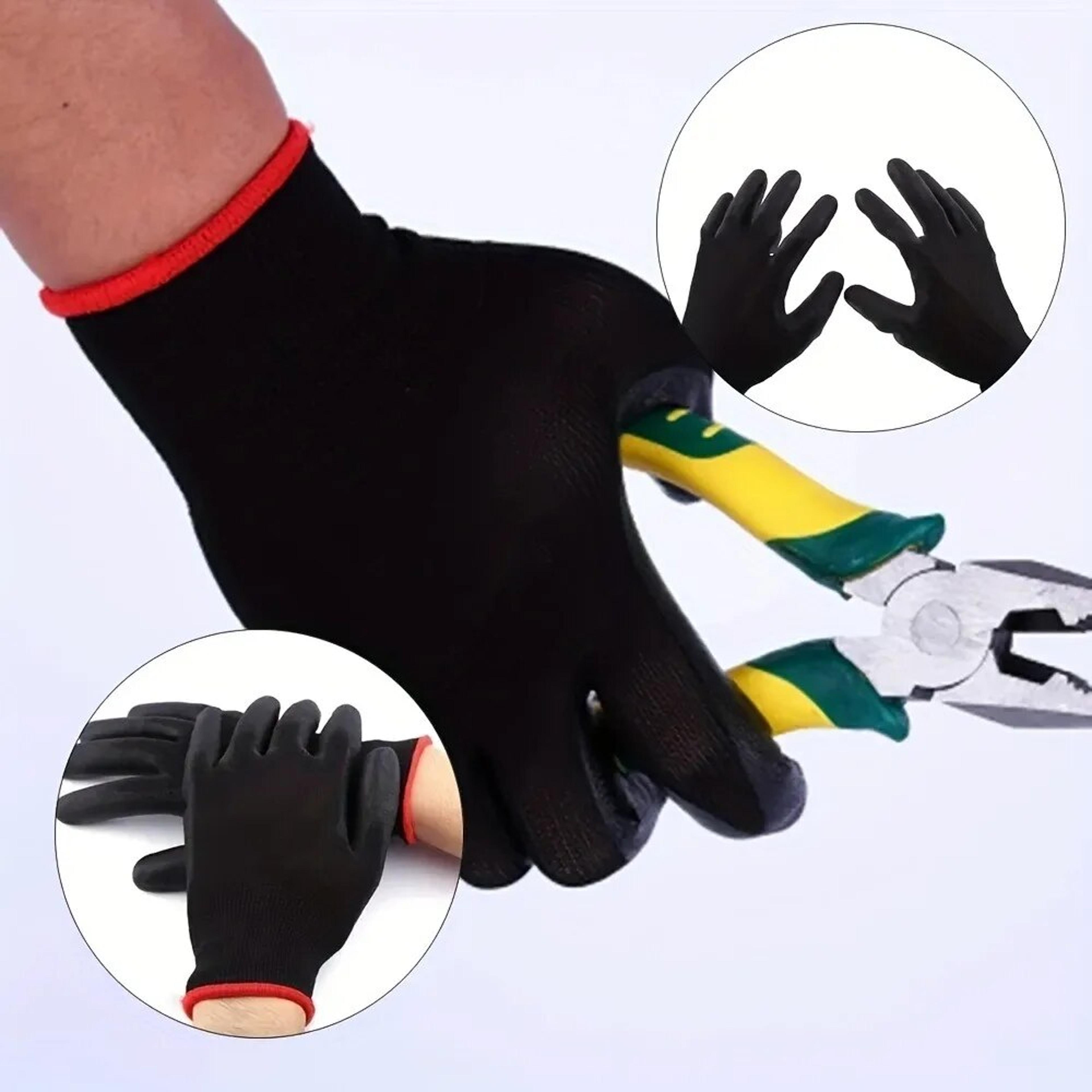 durable safety gloves anti-slip, wear-resistant, esd protection for gardening & woodworking