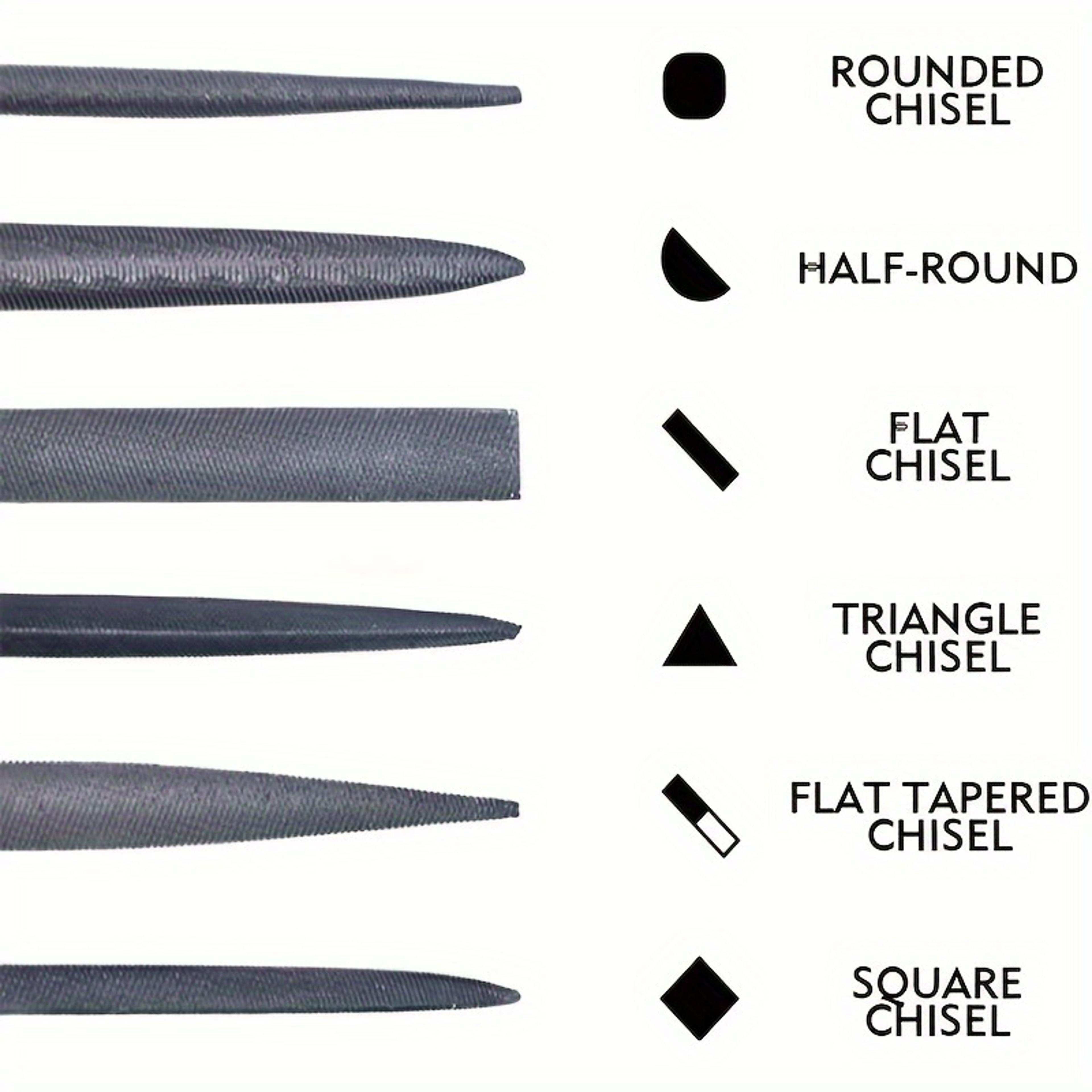 Premium Needle File Set HighCarbon Steel Files With NonSlip Ergonomic Handles For Precise Filing On 4