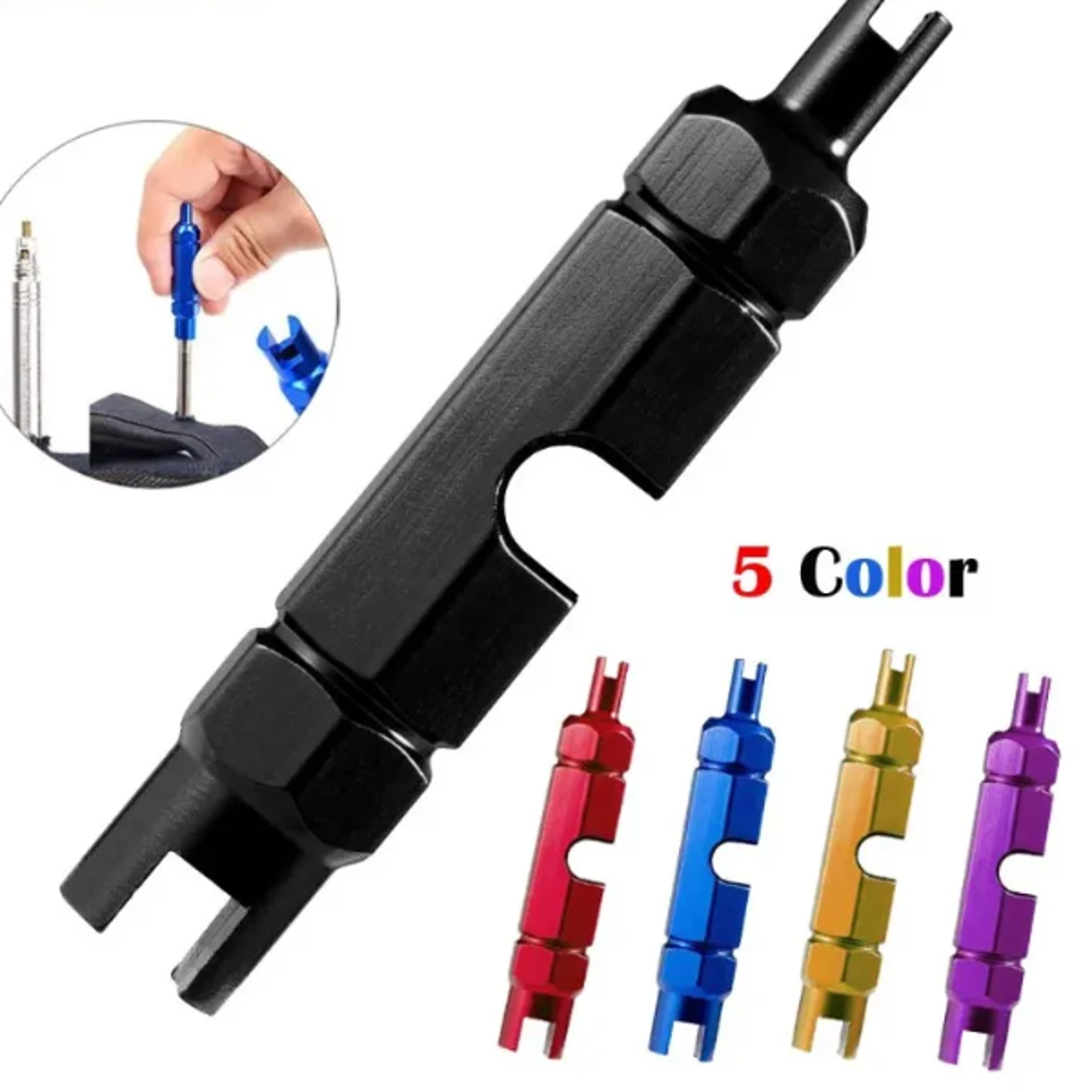 valve core remover tool for bike & car presta & schrader compatible