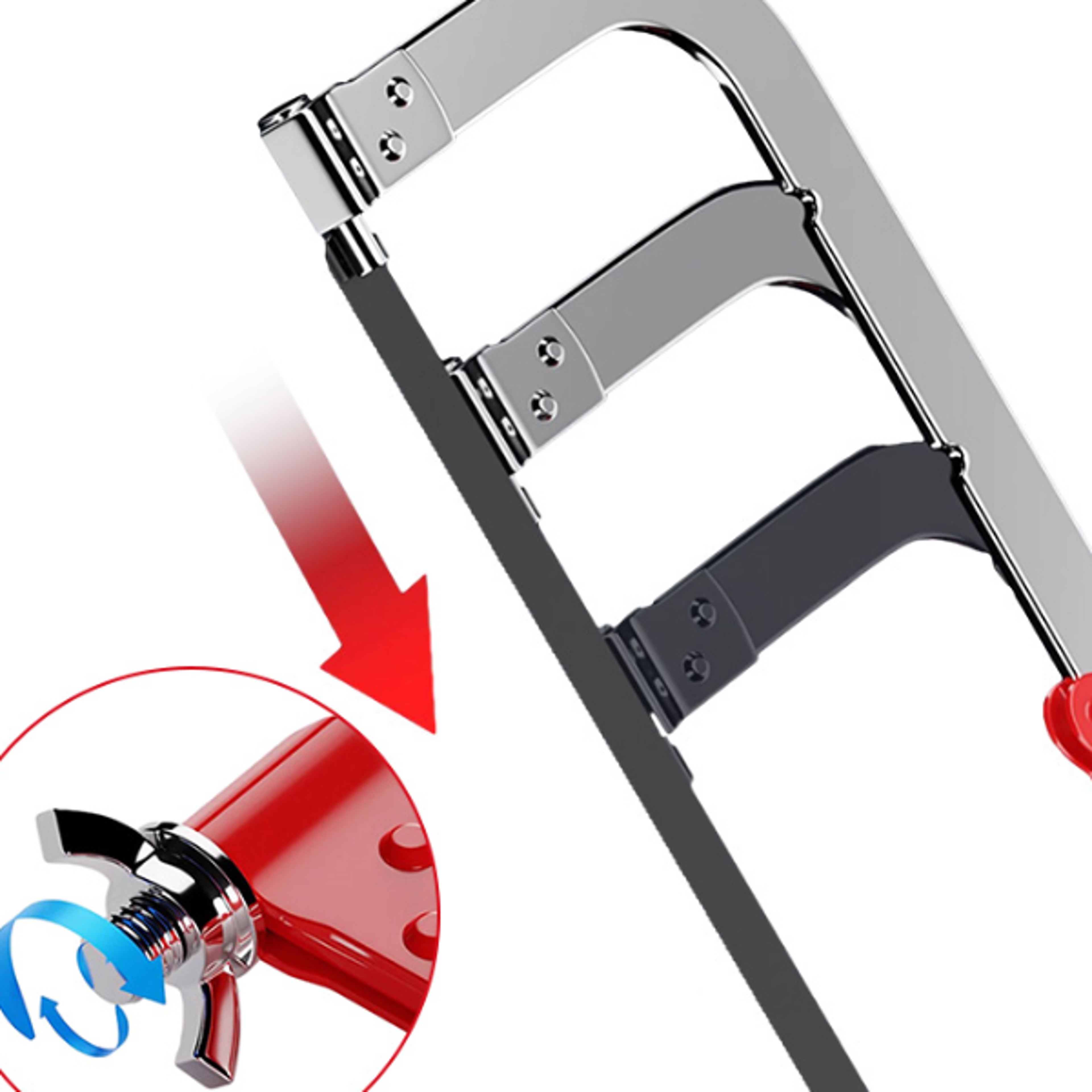 heavy duty adjustable hacksaw for metal and wood cutting