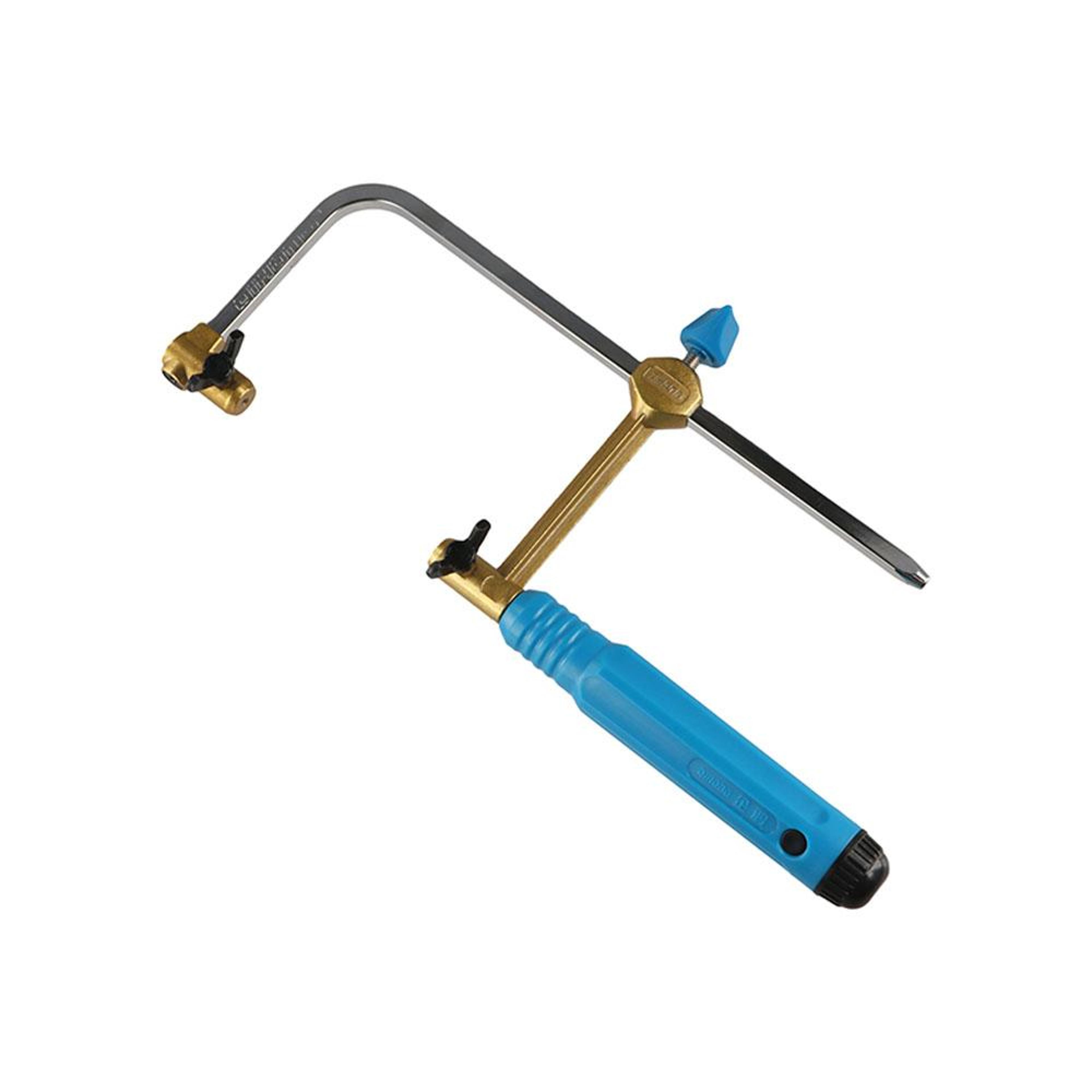adjustable frame saw with spiral blade saw tool for precise woodworking cuts