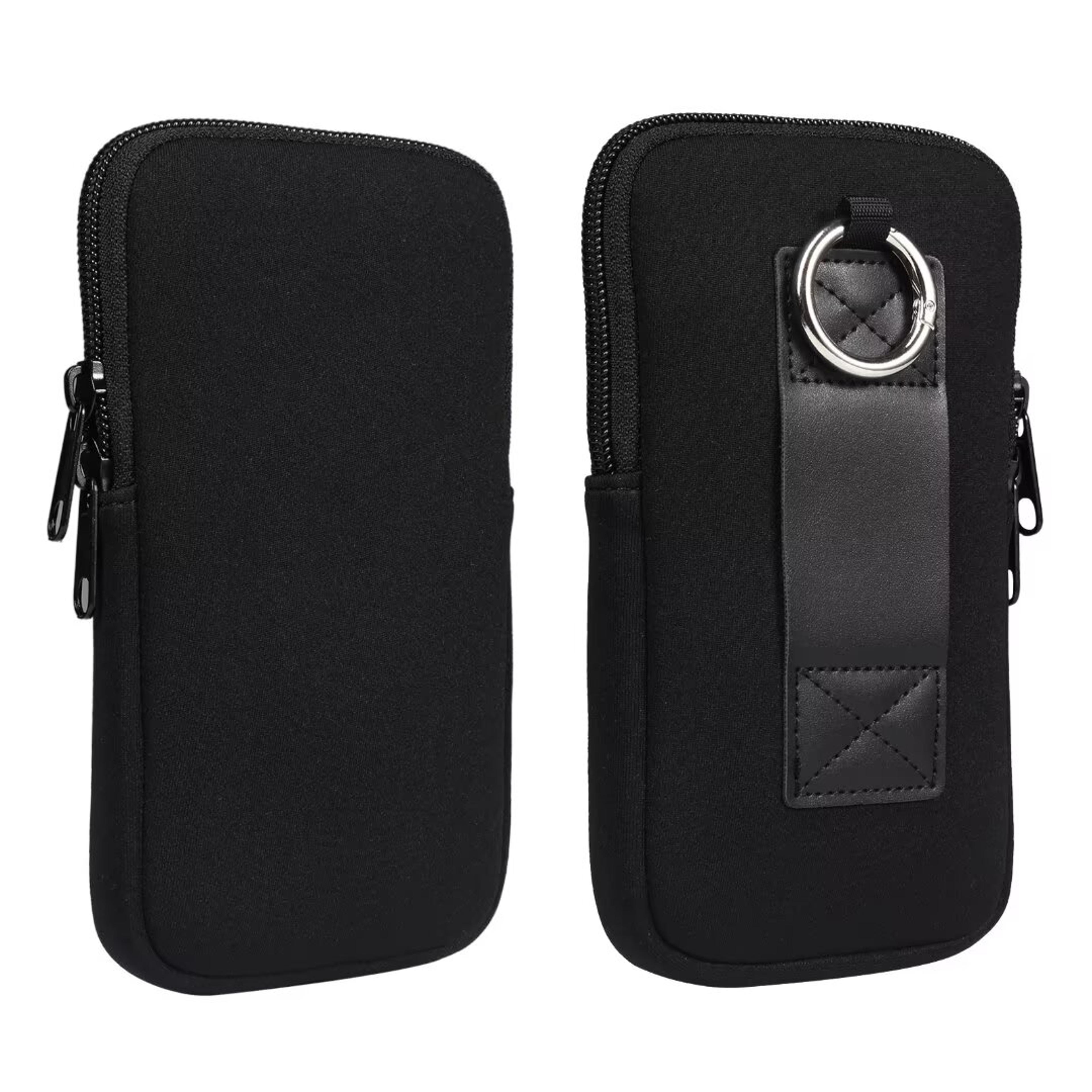 universal shockproof phone pouch with belt clip and shoulder strap