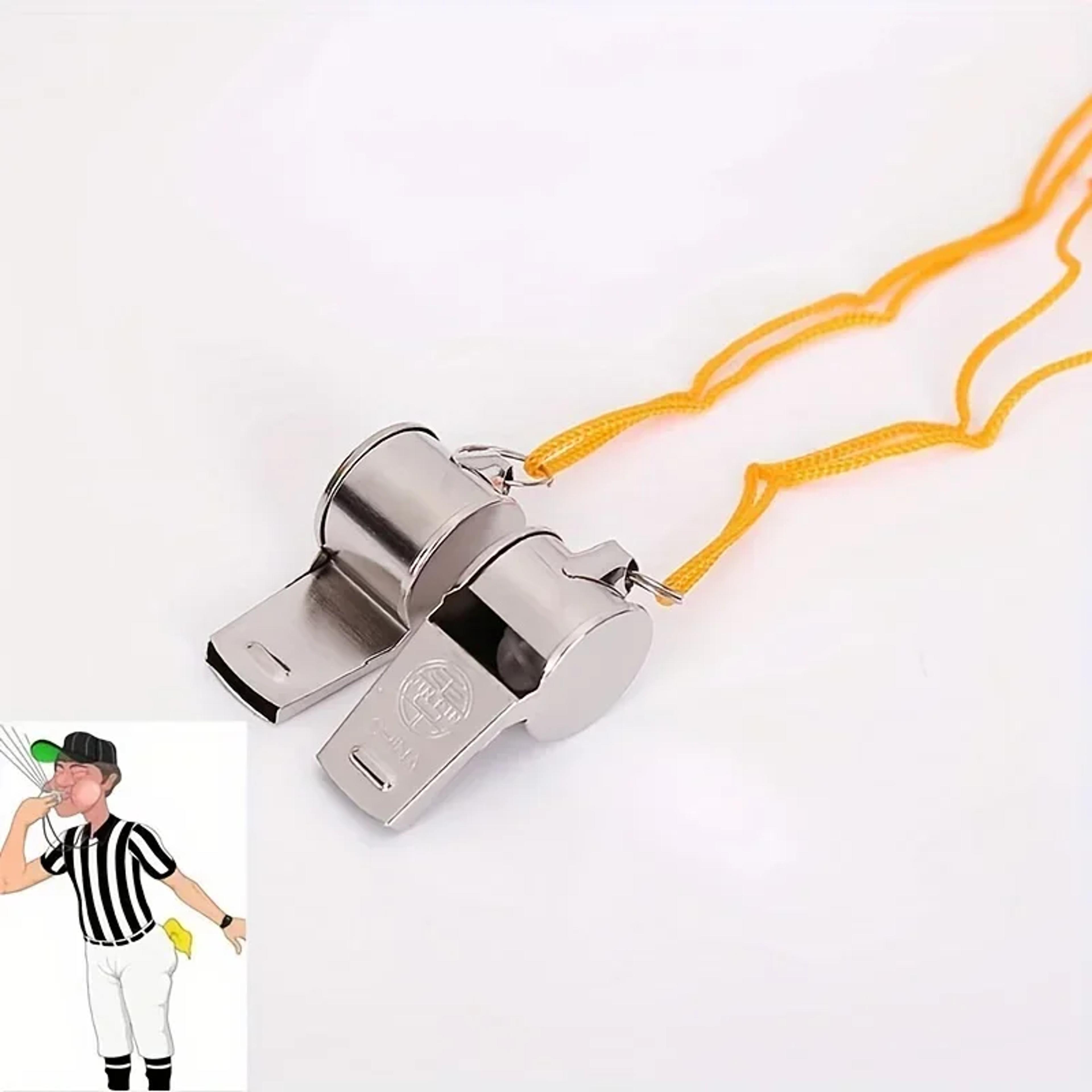 durable metal referee whistle premium stainless steel for clear sound & reliable performance
