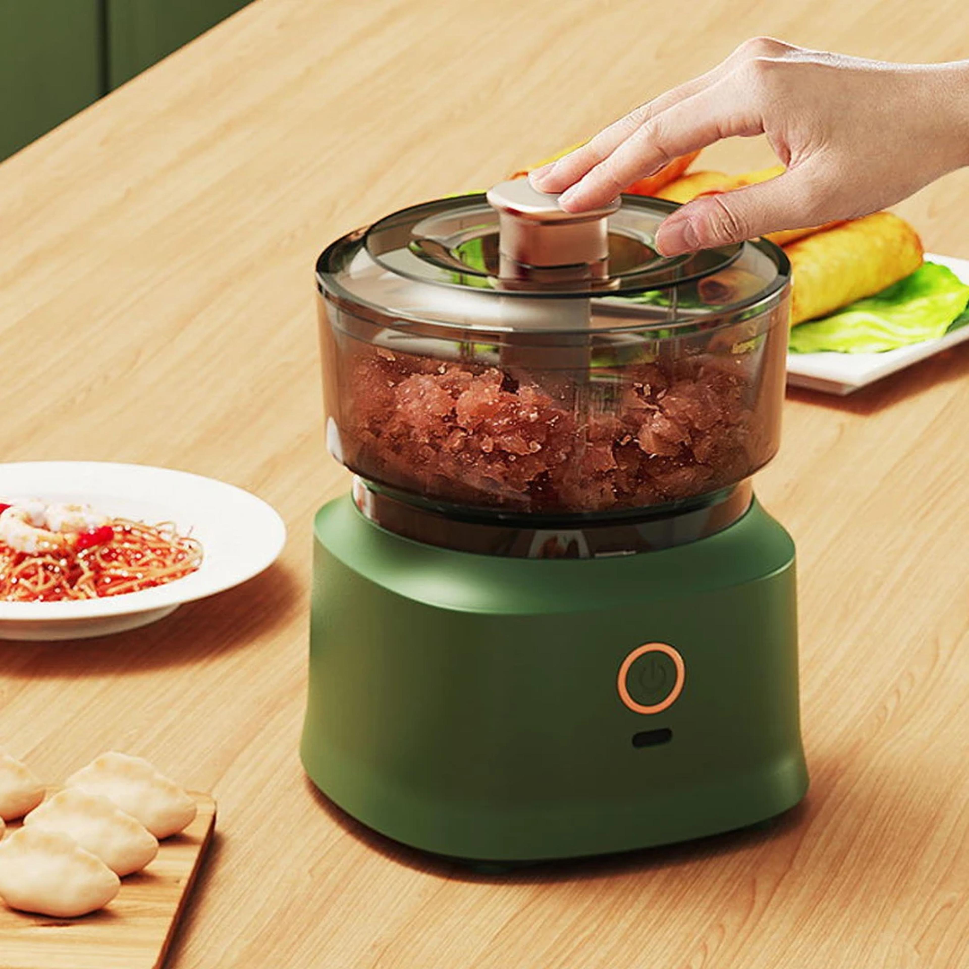 mini electric meat grinder & garlic masher multifunctional wireless food processor for baby food & more