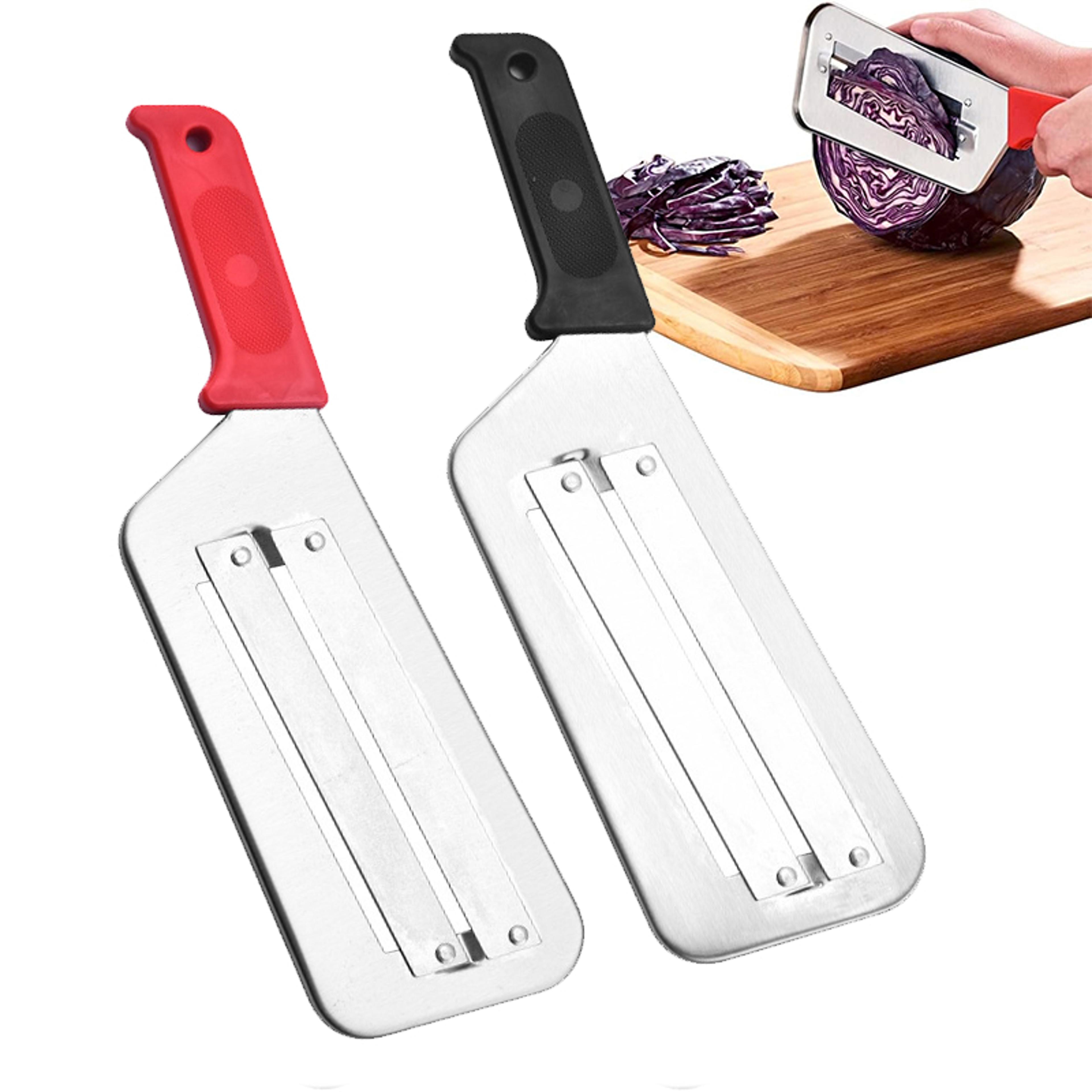 double blade vegetable slicer & fish scale cleaner efficient cabbage, onion, and vegetable slicing knife
