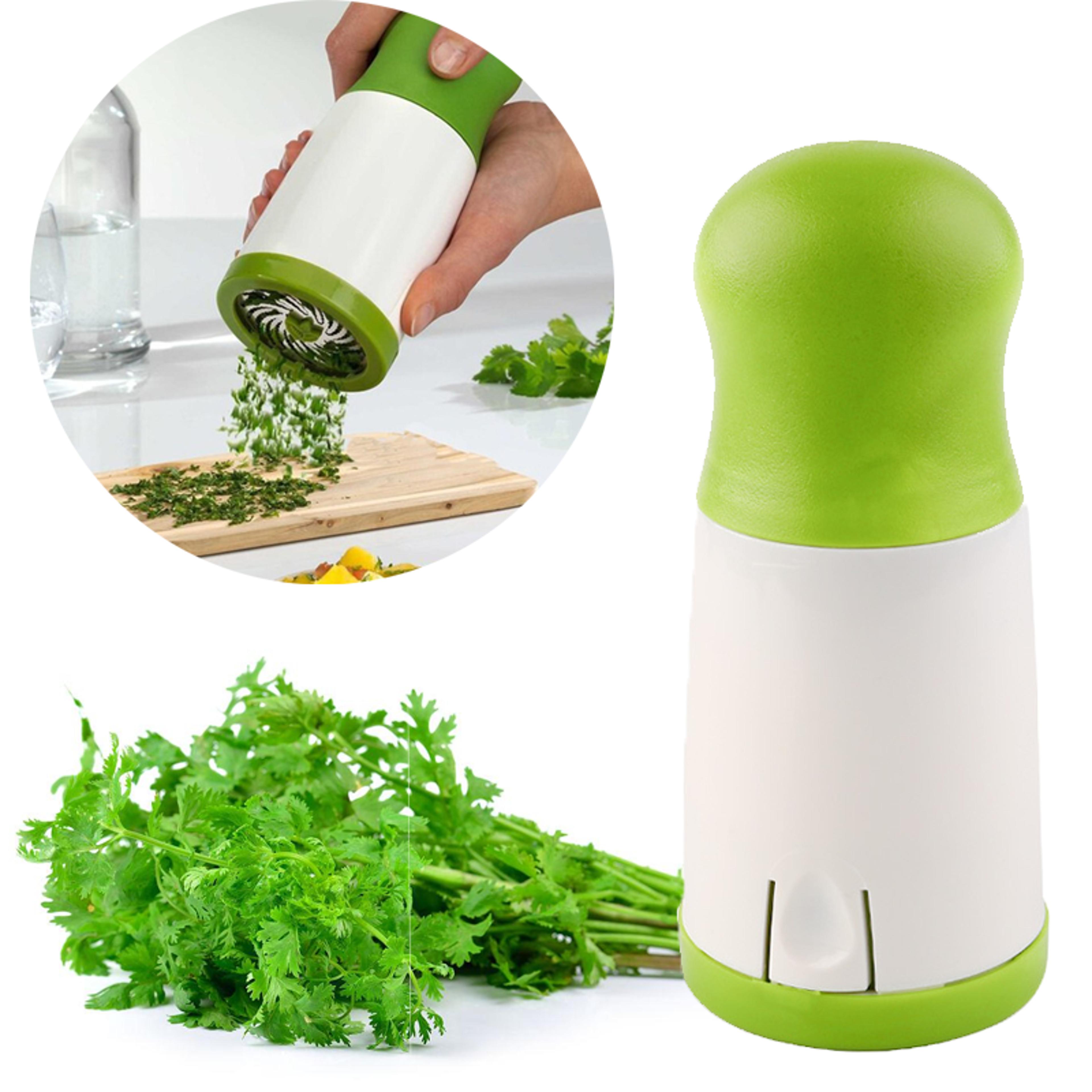 multi-blade herb grinder manual herb cutter for fast kitchen chopping