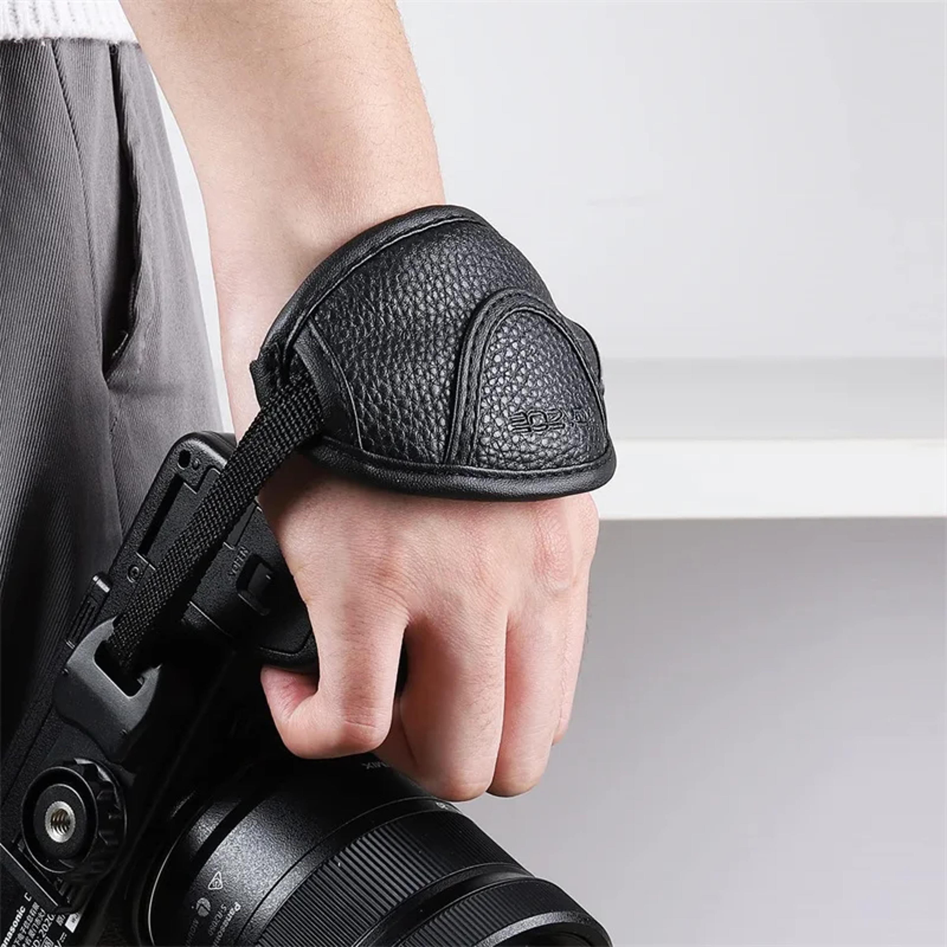 leather camera wrist strap for dslr universal hand grip for nikon & canon perfect for outdoor adventures