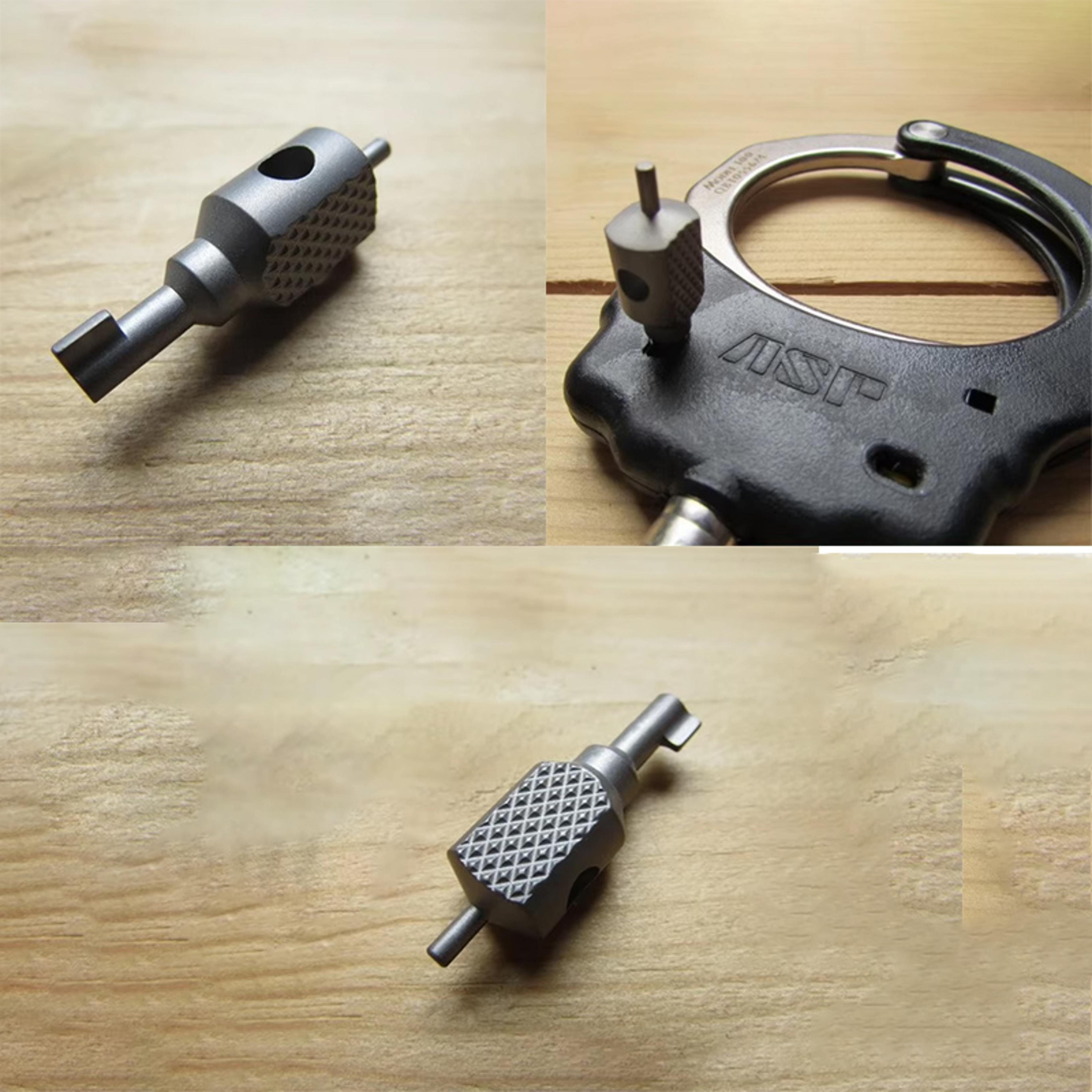 titanium edc tool keychain pendant tactical handcuff knife lanyard with paracord bead