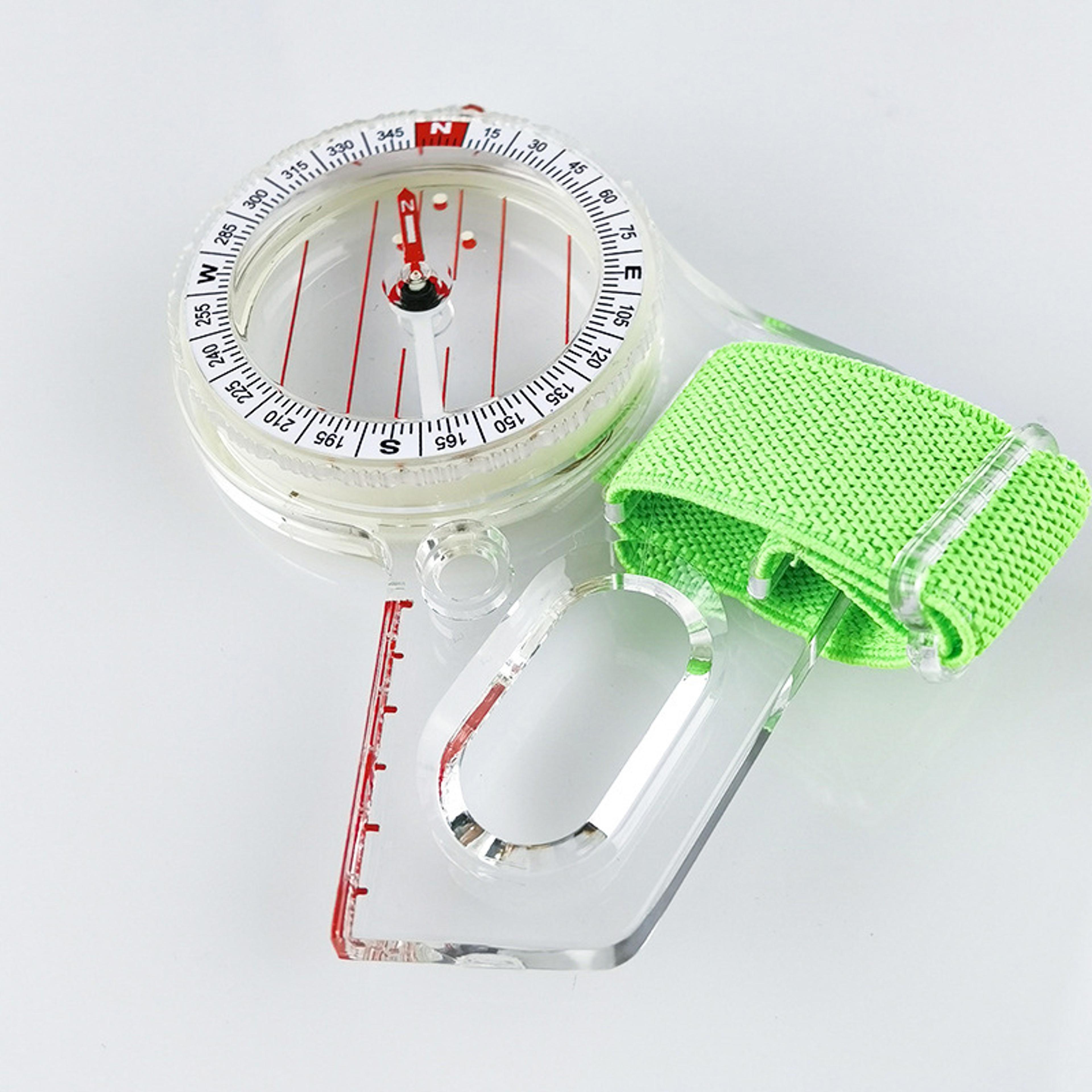 outdoor thumb compass for orienteering & navigation portable, accurate map scale compass
