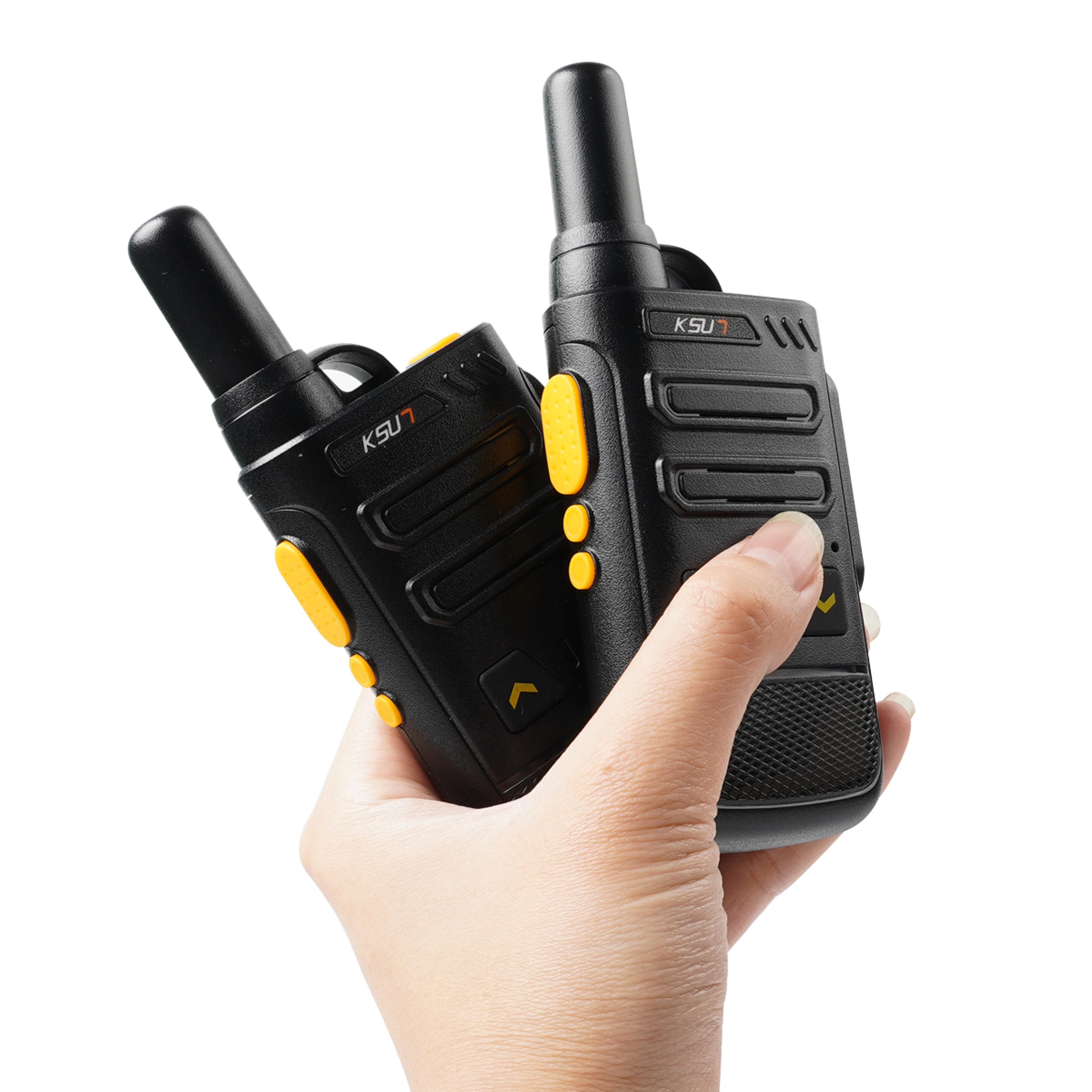 mini walkie talkies for kids rechargeable wireless uhf two-way radio with channels