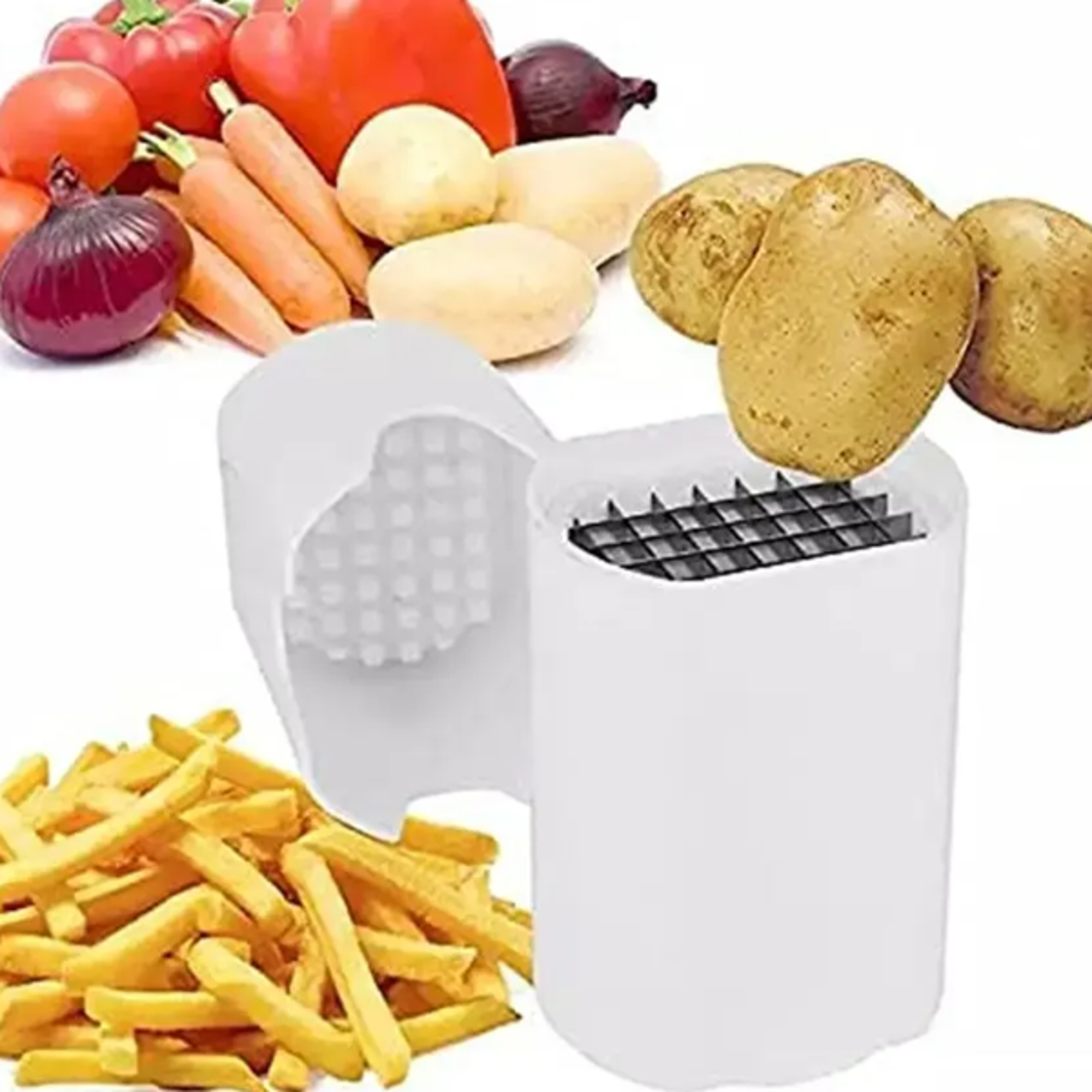 quickcut french fry cutter potato slicer for veggie prep