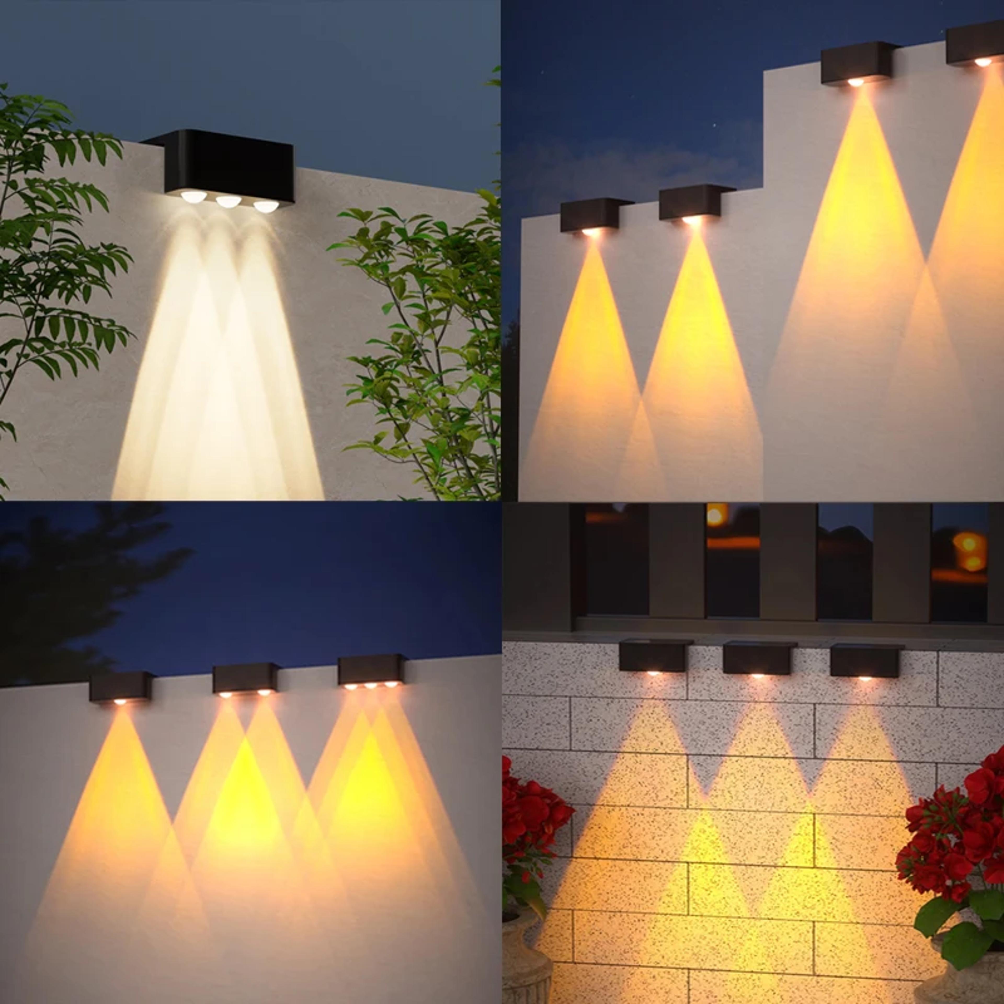 led solar outdoor lights waterproof porch & stair decorative lamp for yard, pool, garden & fence