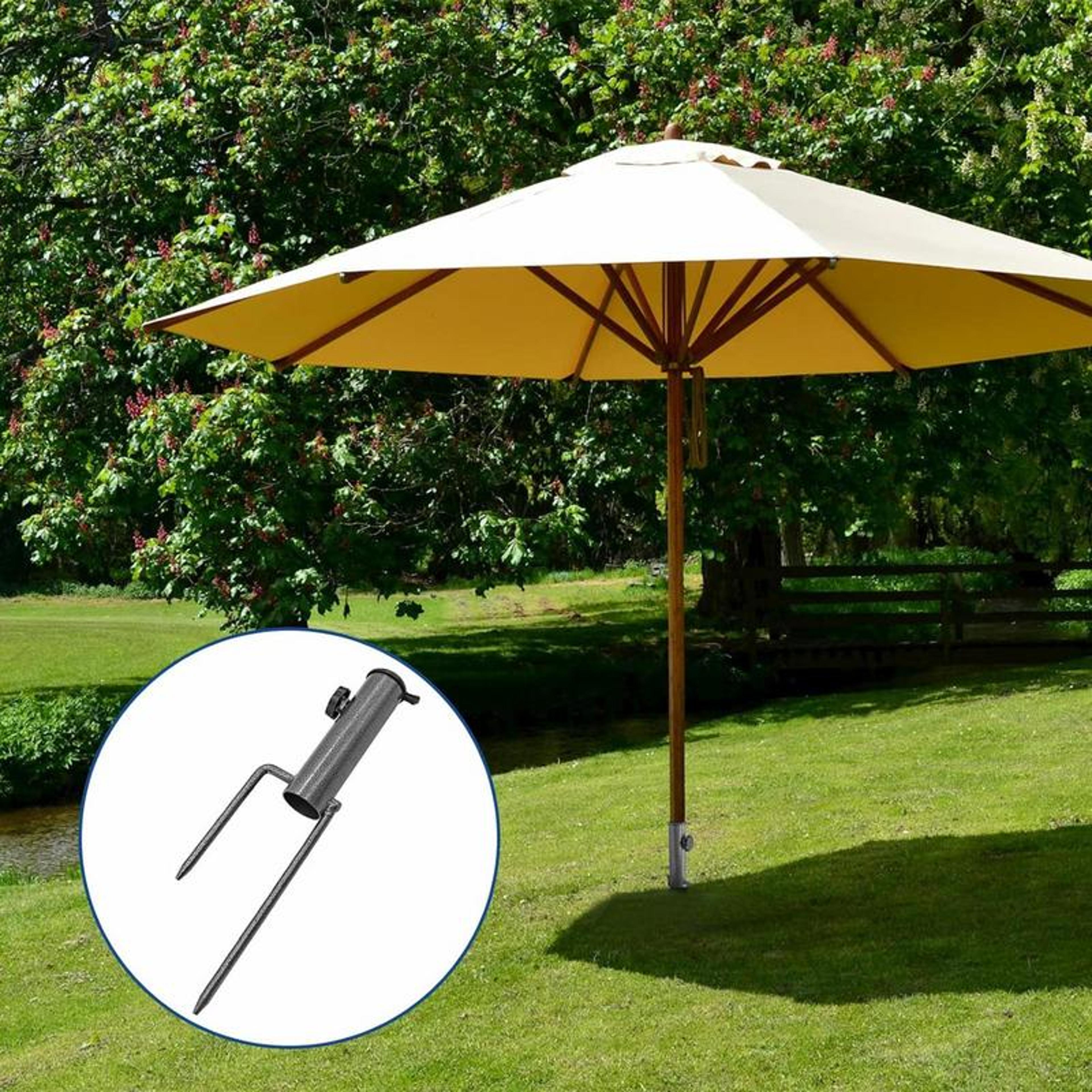 heavy-duty patio umbrella anchor stand for sand adjustable outdoor beach anchor