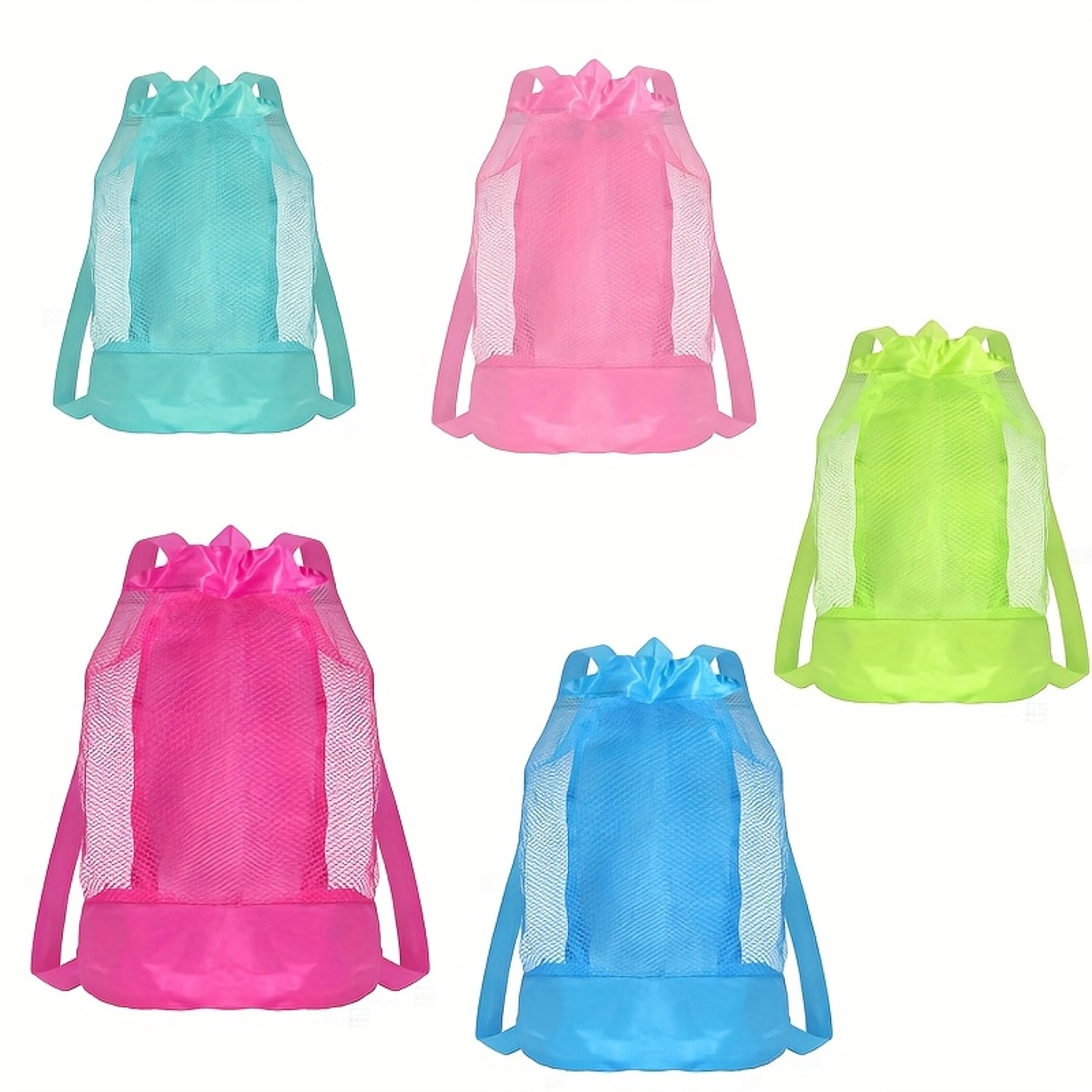 large mesh beach bag for toys shells and pool essentials