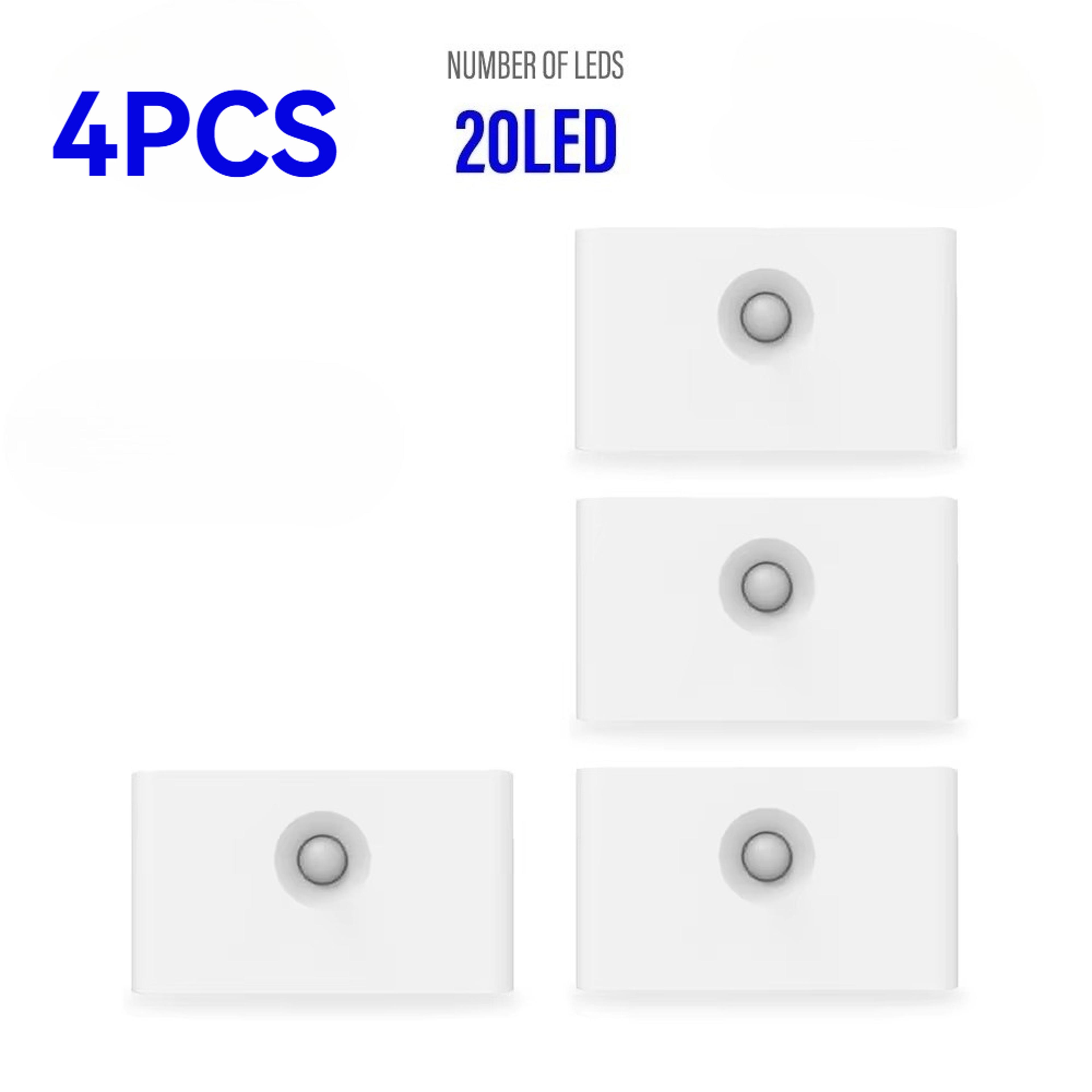 Smart Motion Sensor Night Light USB Rechargeable Wireless LED Wall Lamp 8