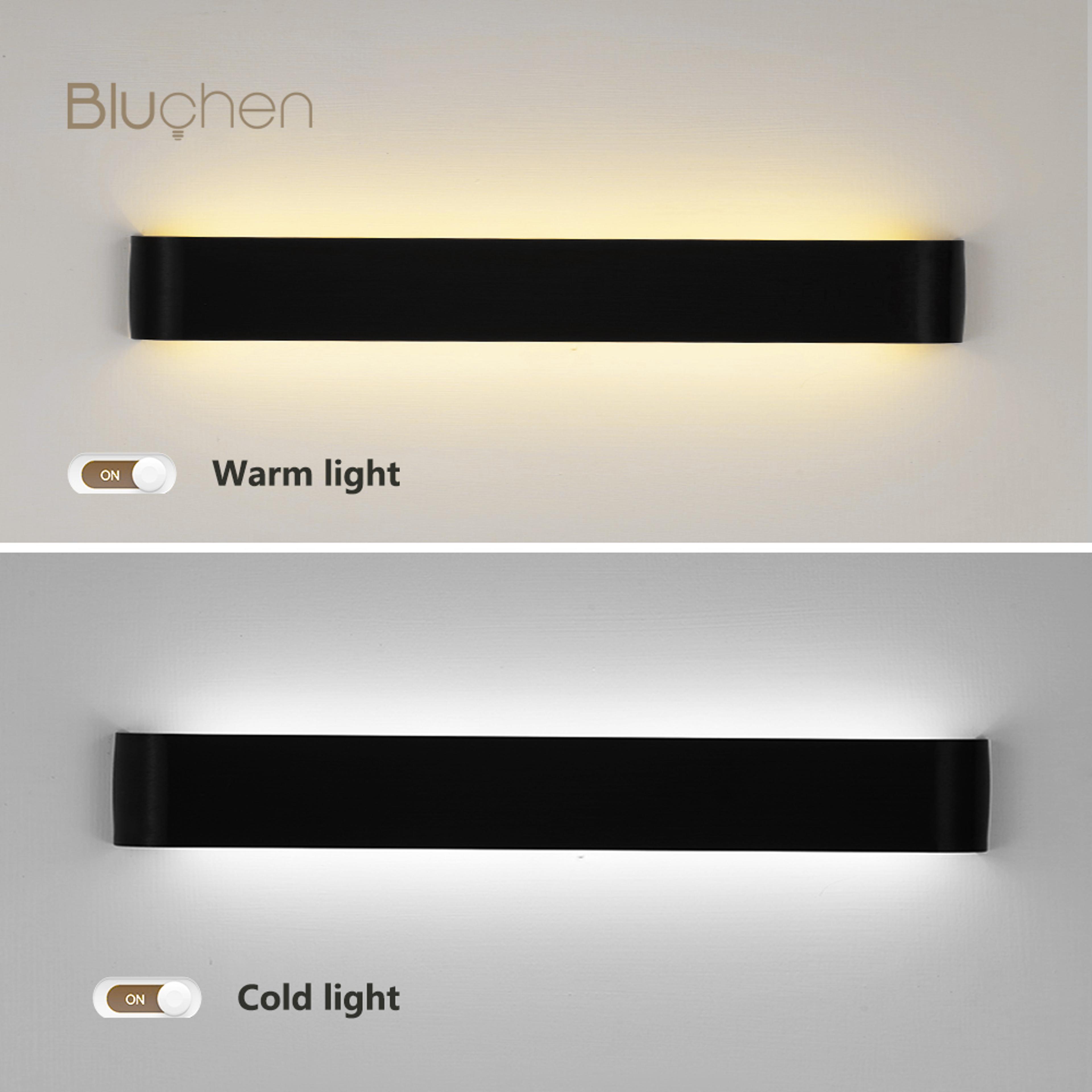 Modern LED Wall Sconce Light Brushed Aluminum Indoor Lamp For Bedroom Living Room Decor 3