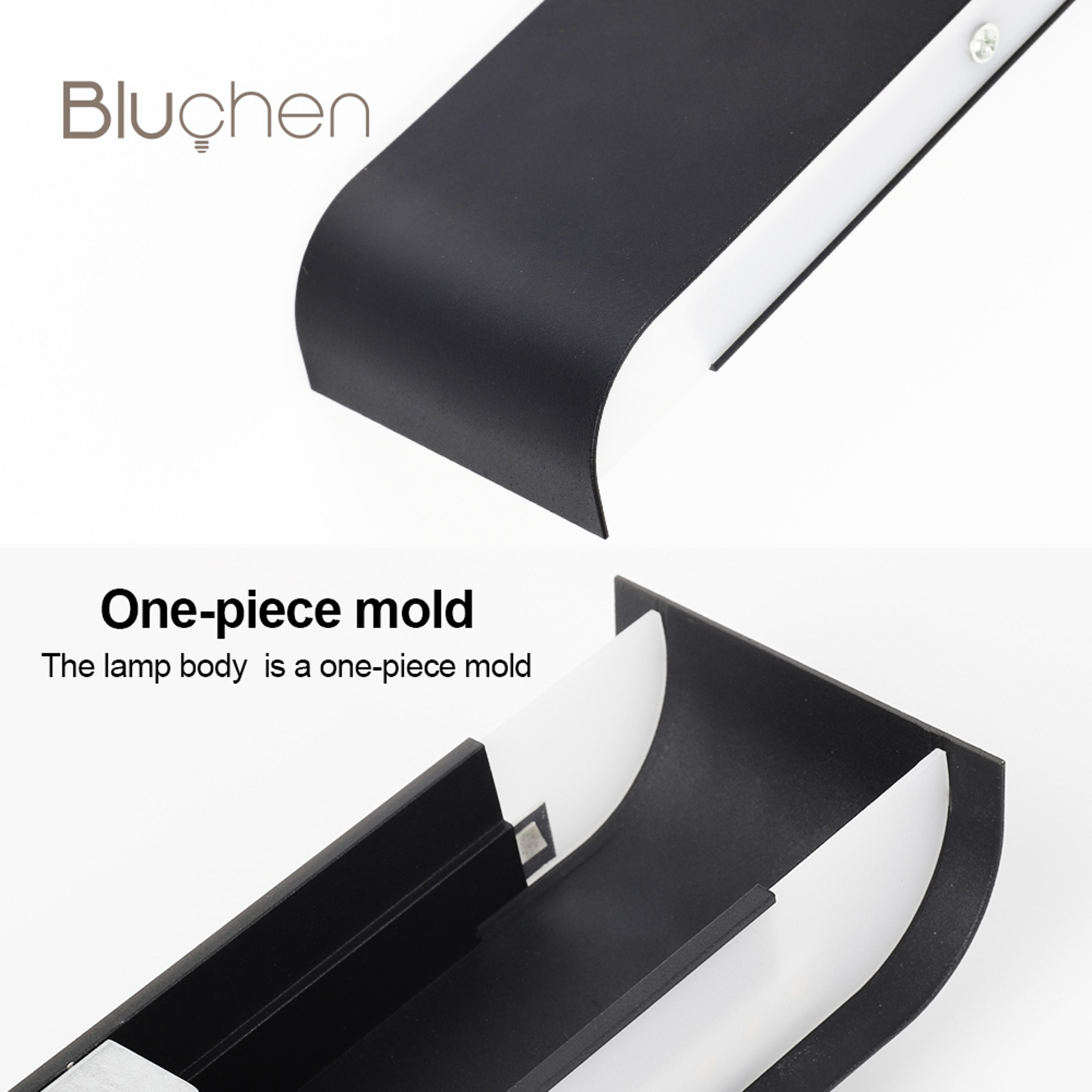 Modern LED Wall Sconce Light Brushed Aluminum Indoor Lamp For Bedroom Living Room Decor 4