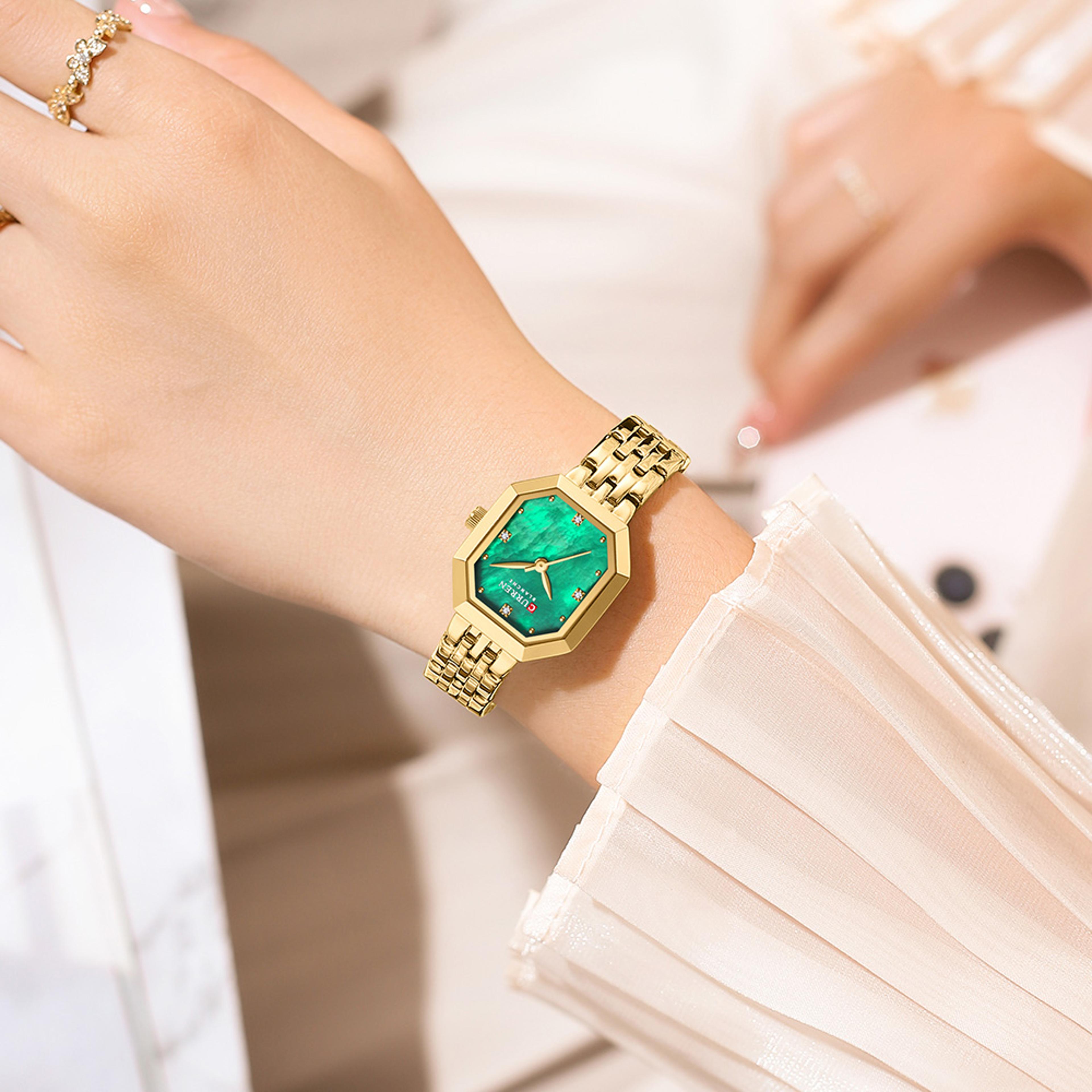 Square Stainless Steel Ladies Watch Elegant Fashion Wristwatch 4