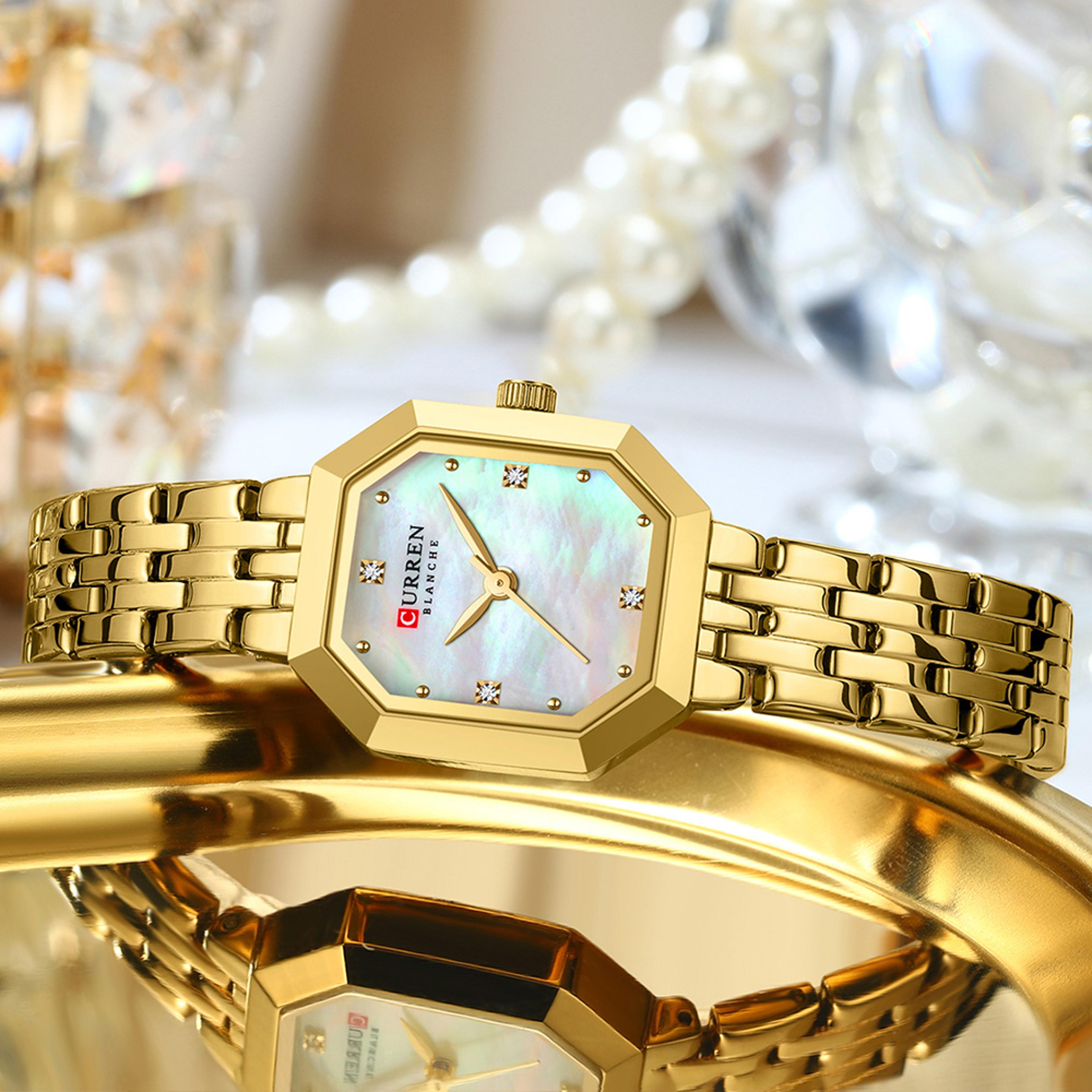 Square Stainless Steel Ladies Watch Elegant Fashion Wristwatch 5
