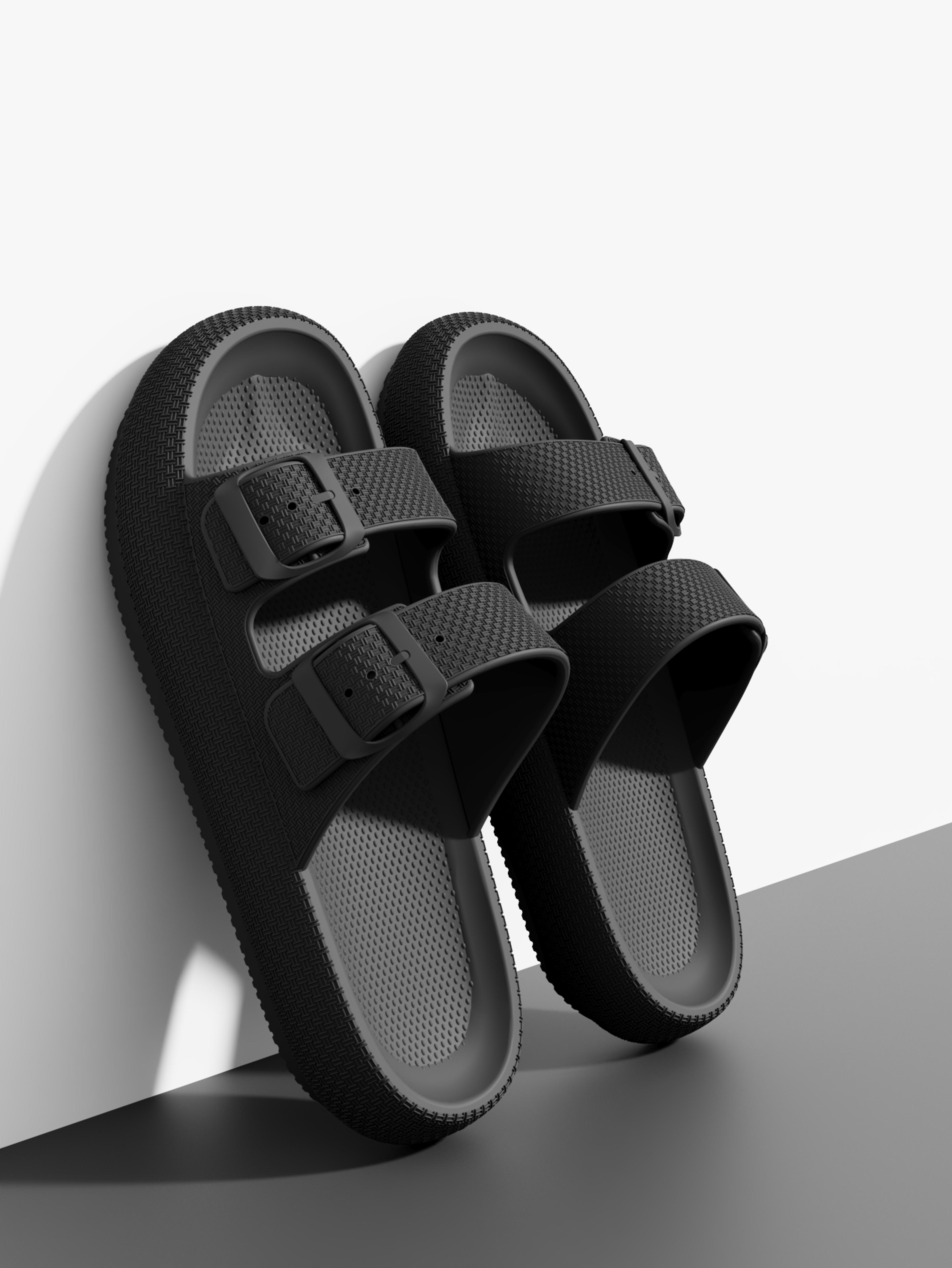 Mens Thick Sole Non Slip Shower Slippers Lightweight Indoor Outdoor Sandals 6