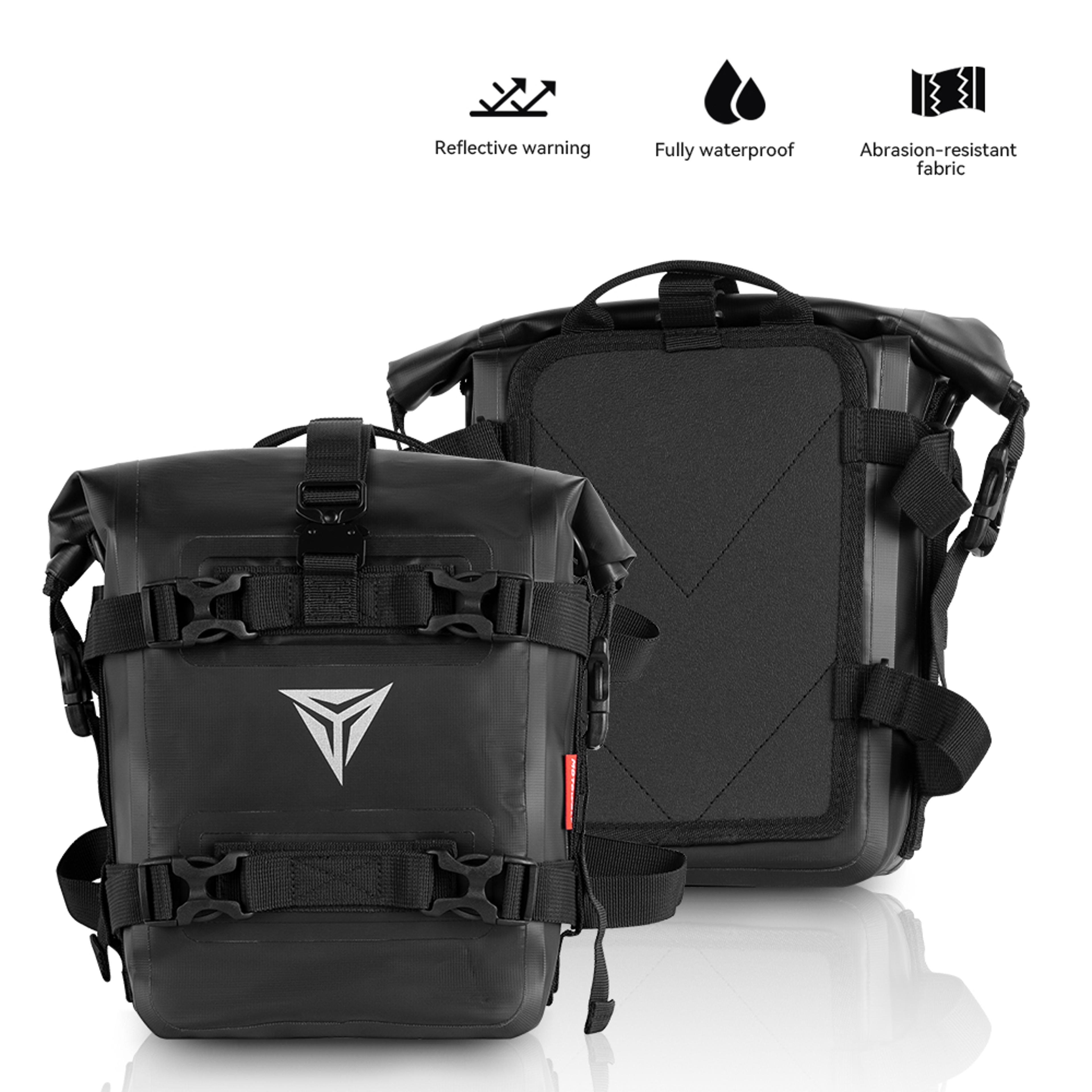 waterproof motorcycle saddle bag 8l tank side tool pack crash bar storage bag