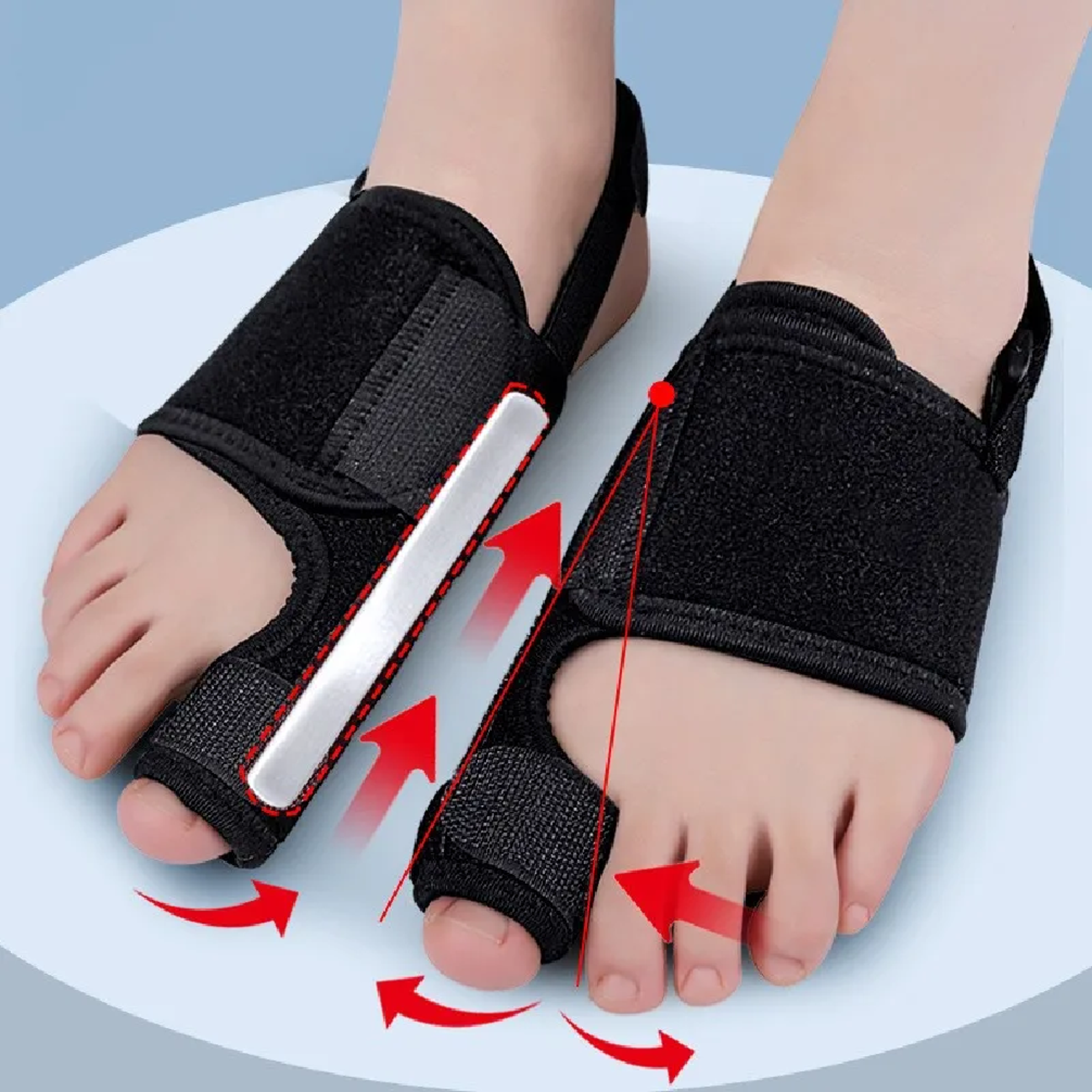 toe corrector orthotic bunion support brace for hallux valgus relief and foot alignment