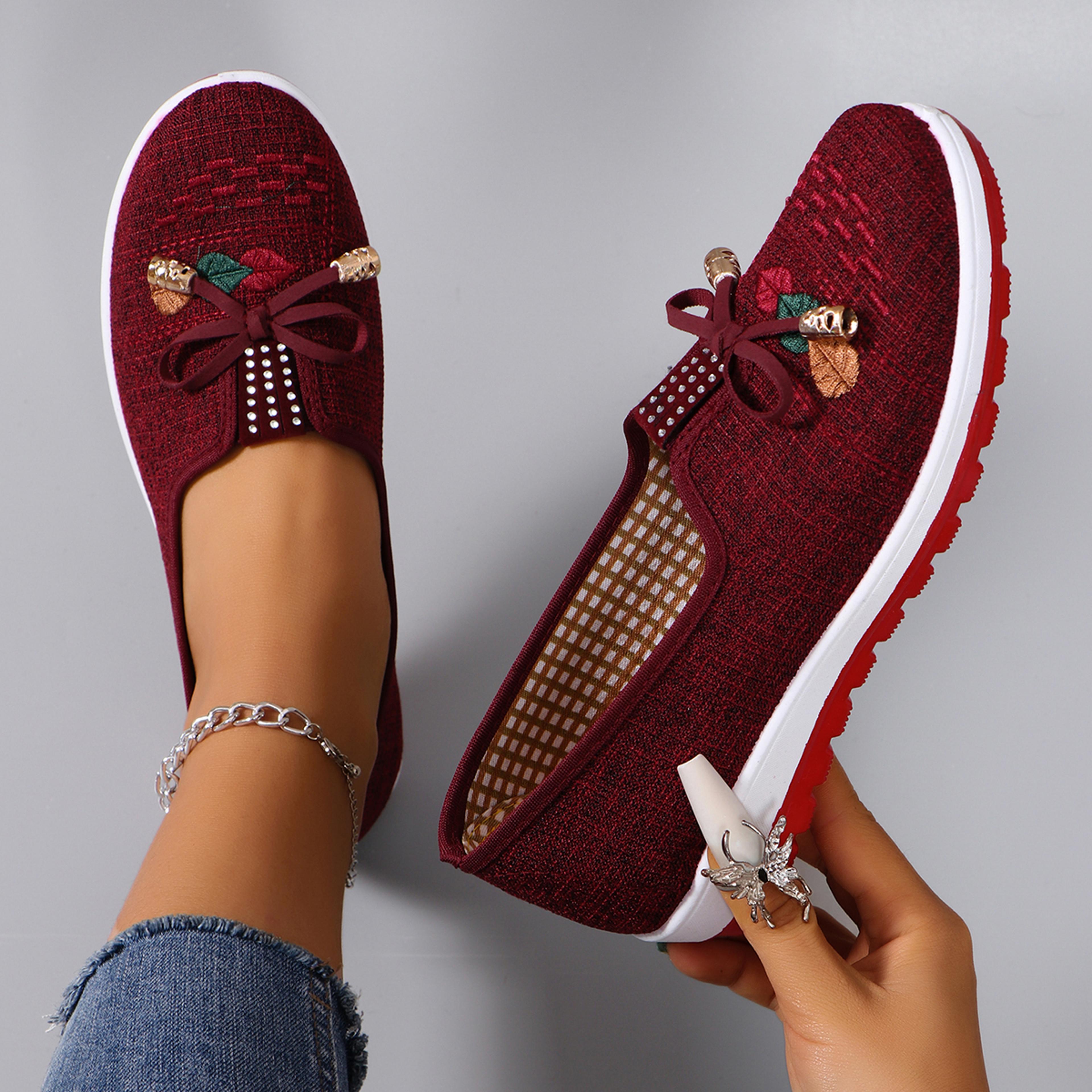 Womens Breathable Mesh Flat Sneakers Lightweight Summer Casual Walking Shoes 3