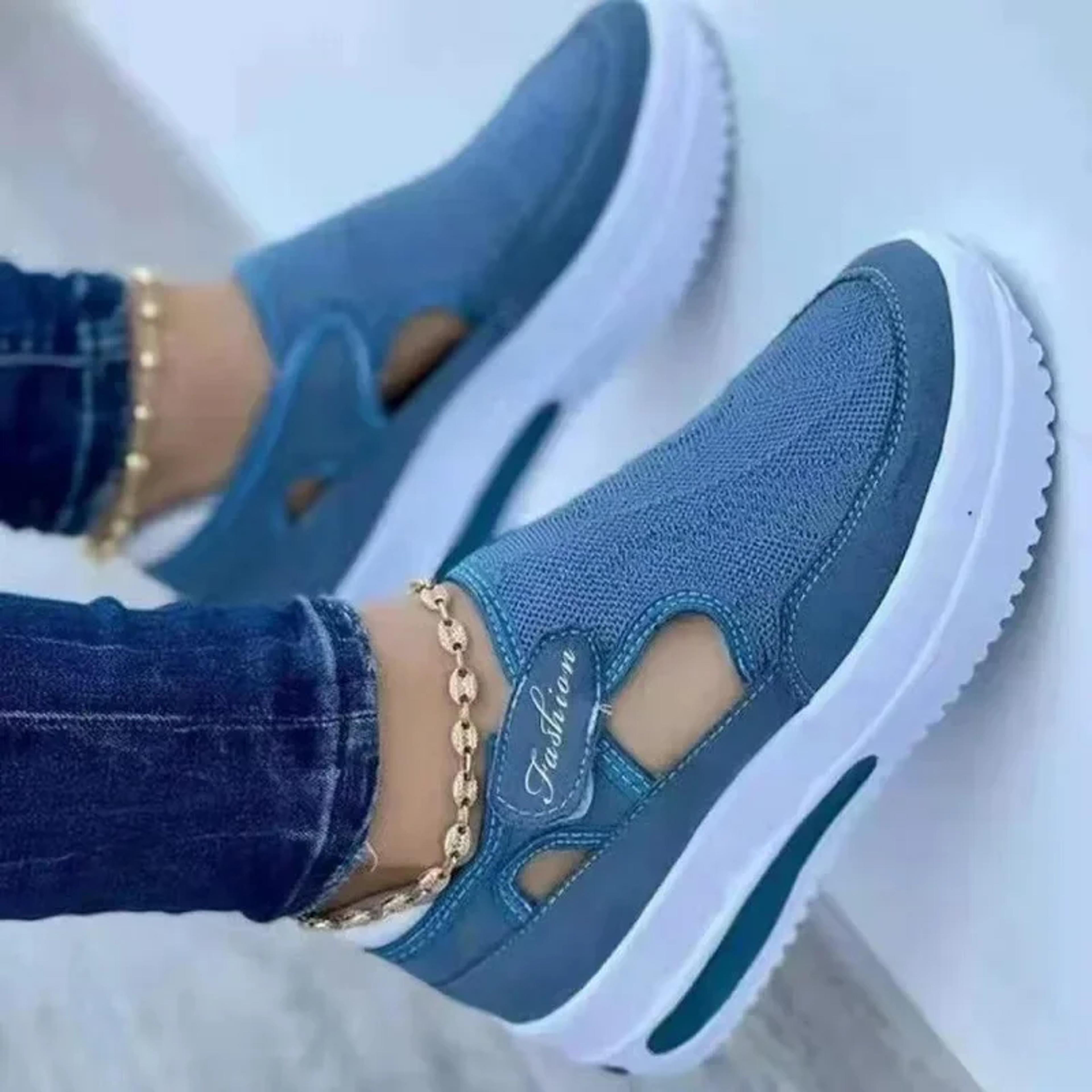 Breathable Mesh Platform Sneakers For Women Lightweight Casual Walking Shoes 2