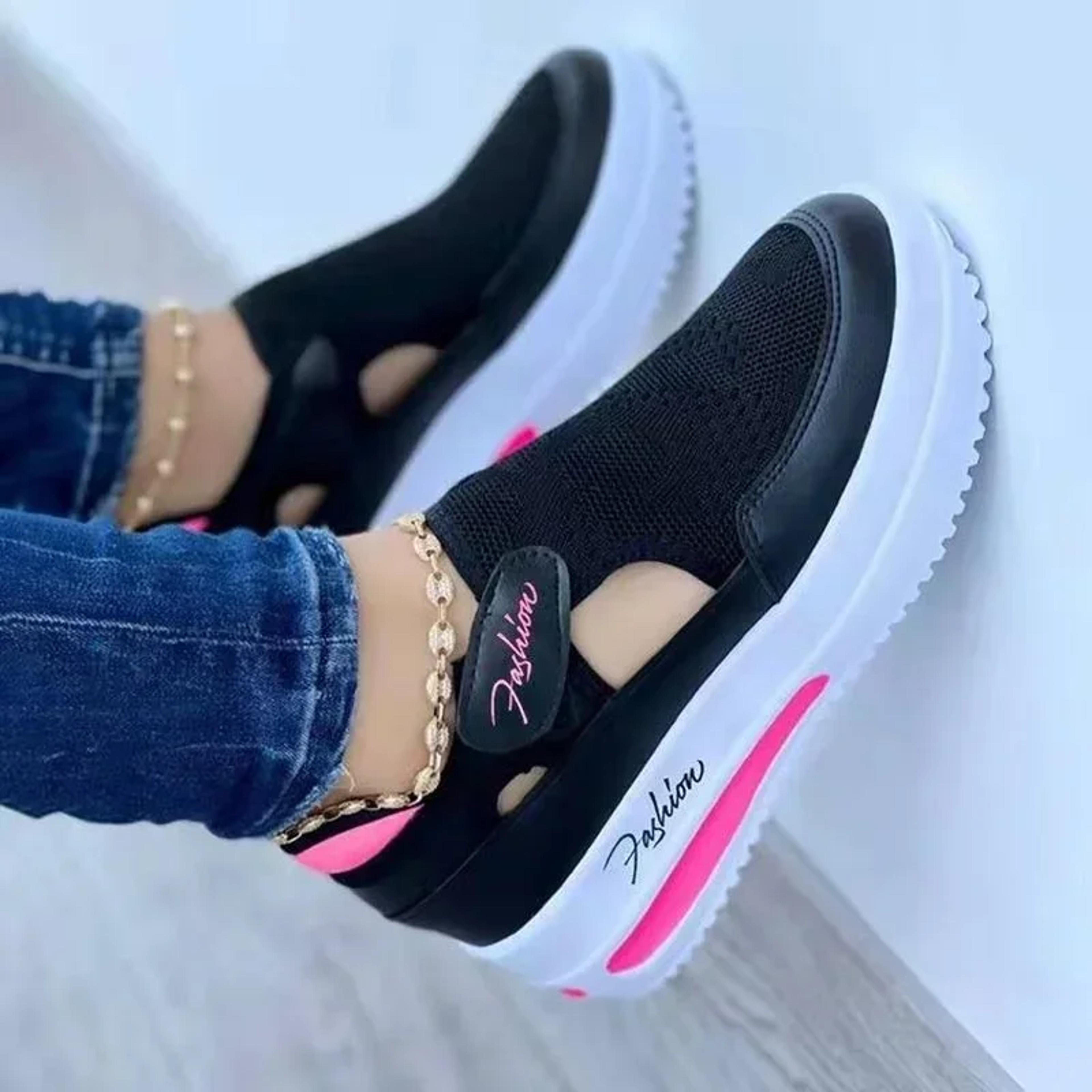 Breathable Mesh Platform Sneakers For Women Lightweight Casual Walking Shoes 8