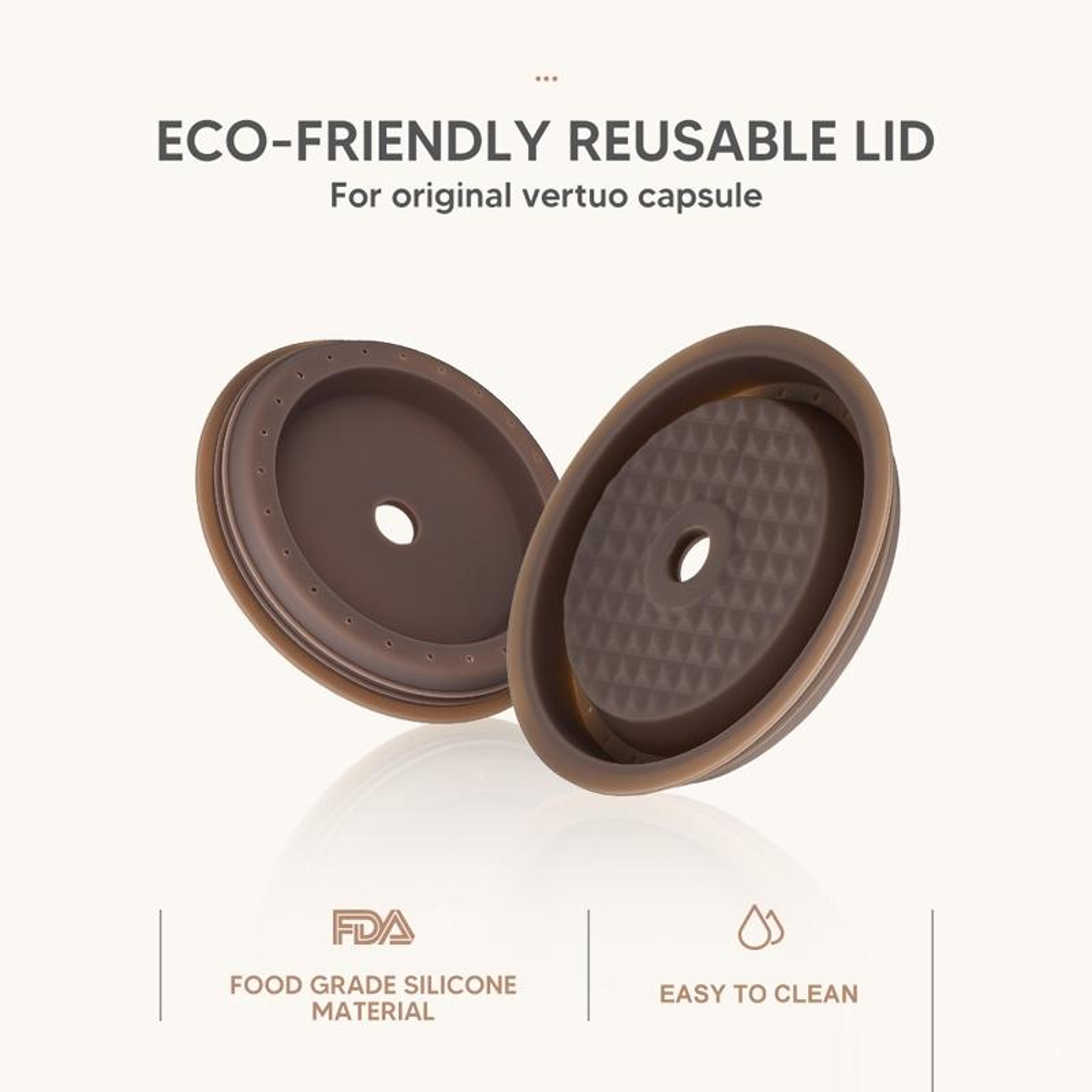 Reusable Vertuoline Coffee Capsule Cap Silicone Lid For Nespresso Vertuo Pods 6