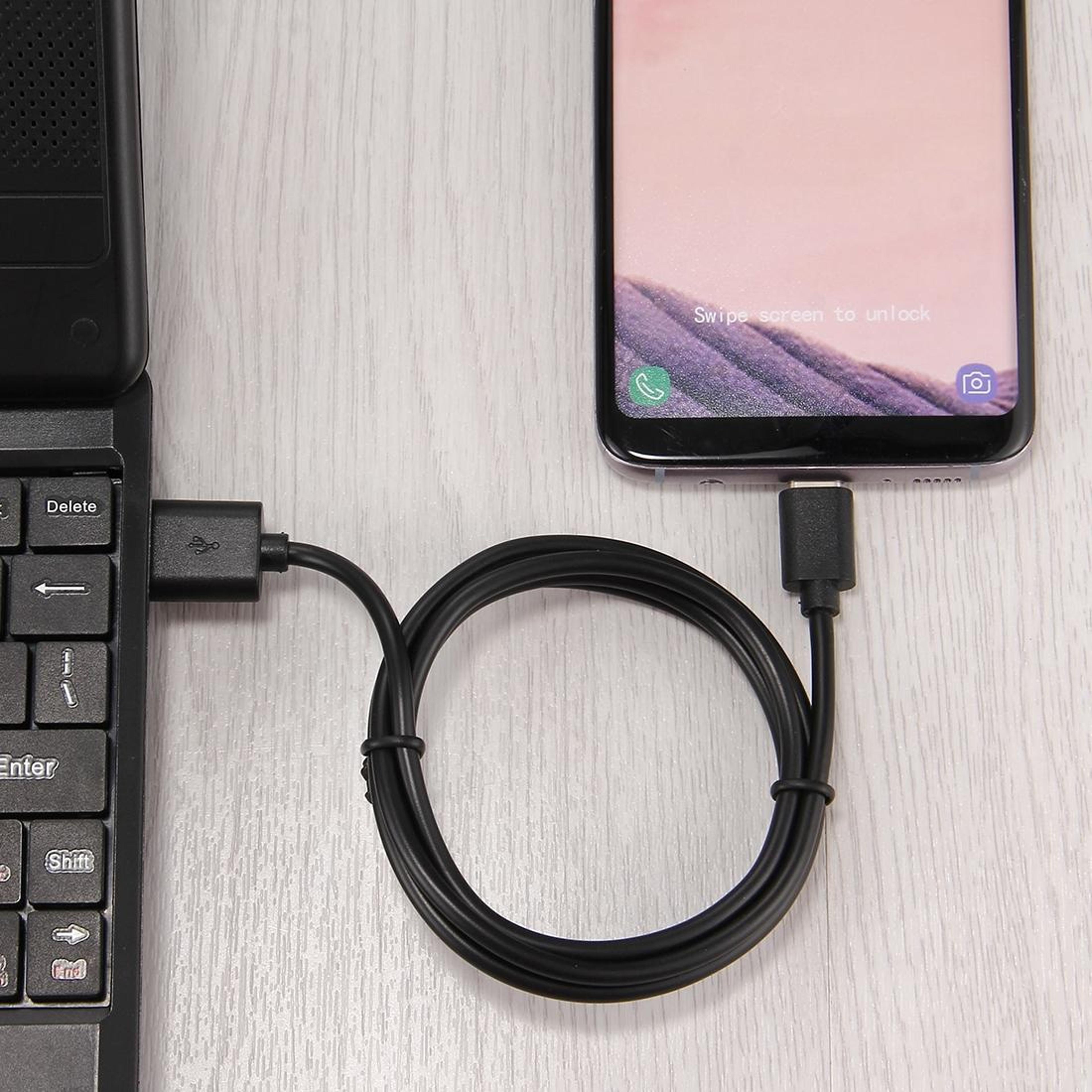 fast charge usb c cable 1m type c charging & data sync cord for android devices
