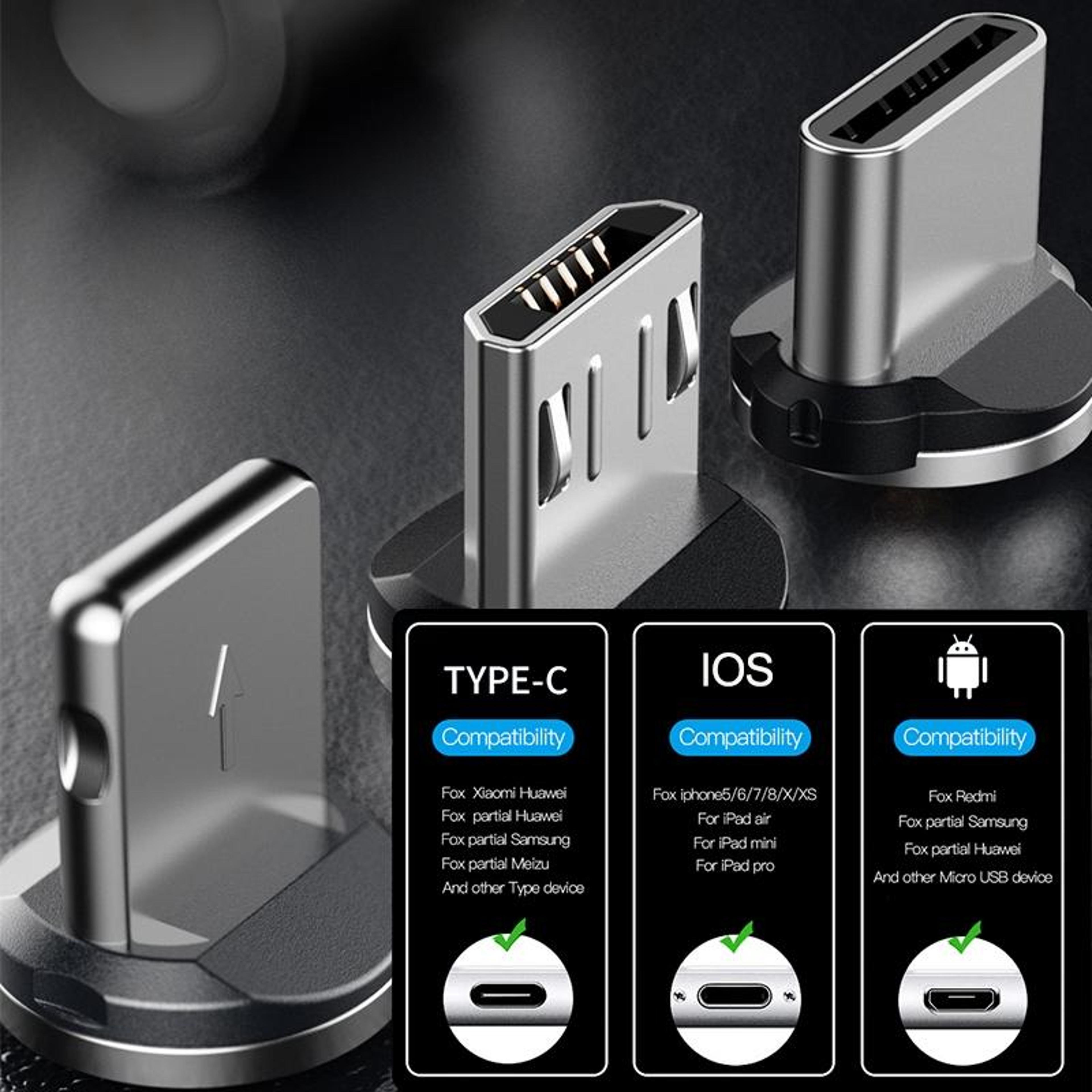 CaseMe Portable Magnetic USB To Micro USB Charging Head 4