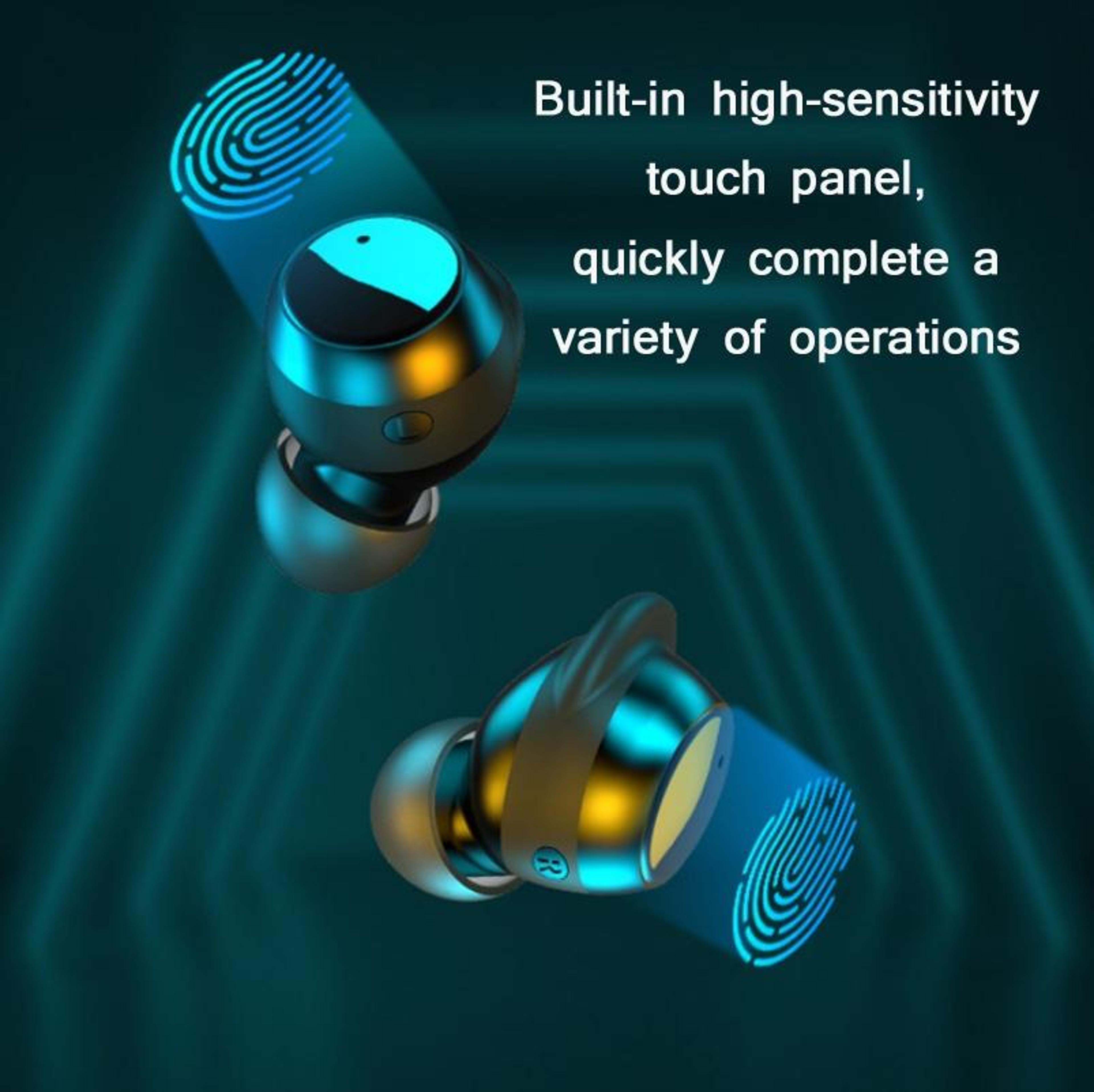 TWS 22 Bluetooth Earbuds With Noise Cancelling IPX7 Waterproof Sports Headphones 7