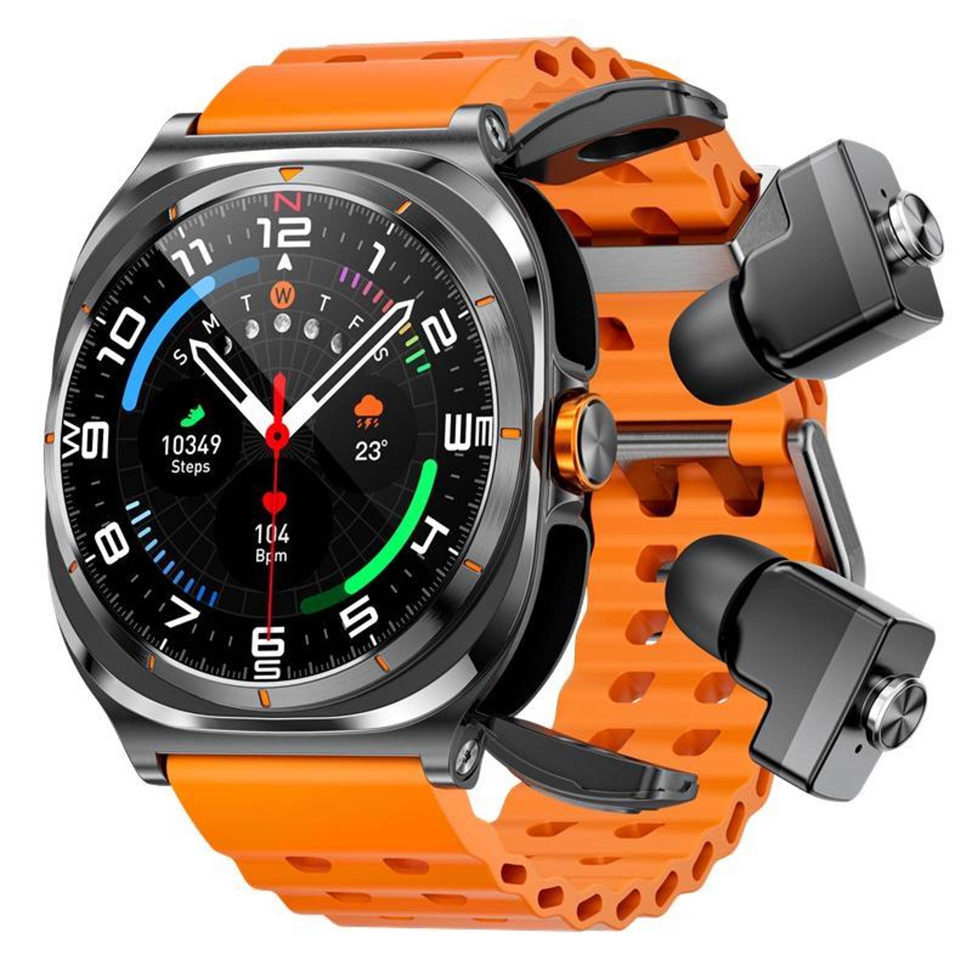 HAMTOD GT98 Smart Watch Earbuds Combo With Bluetooth Calling NFC  Heart Rate Monitor 10