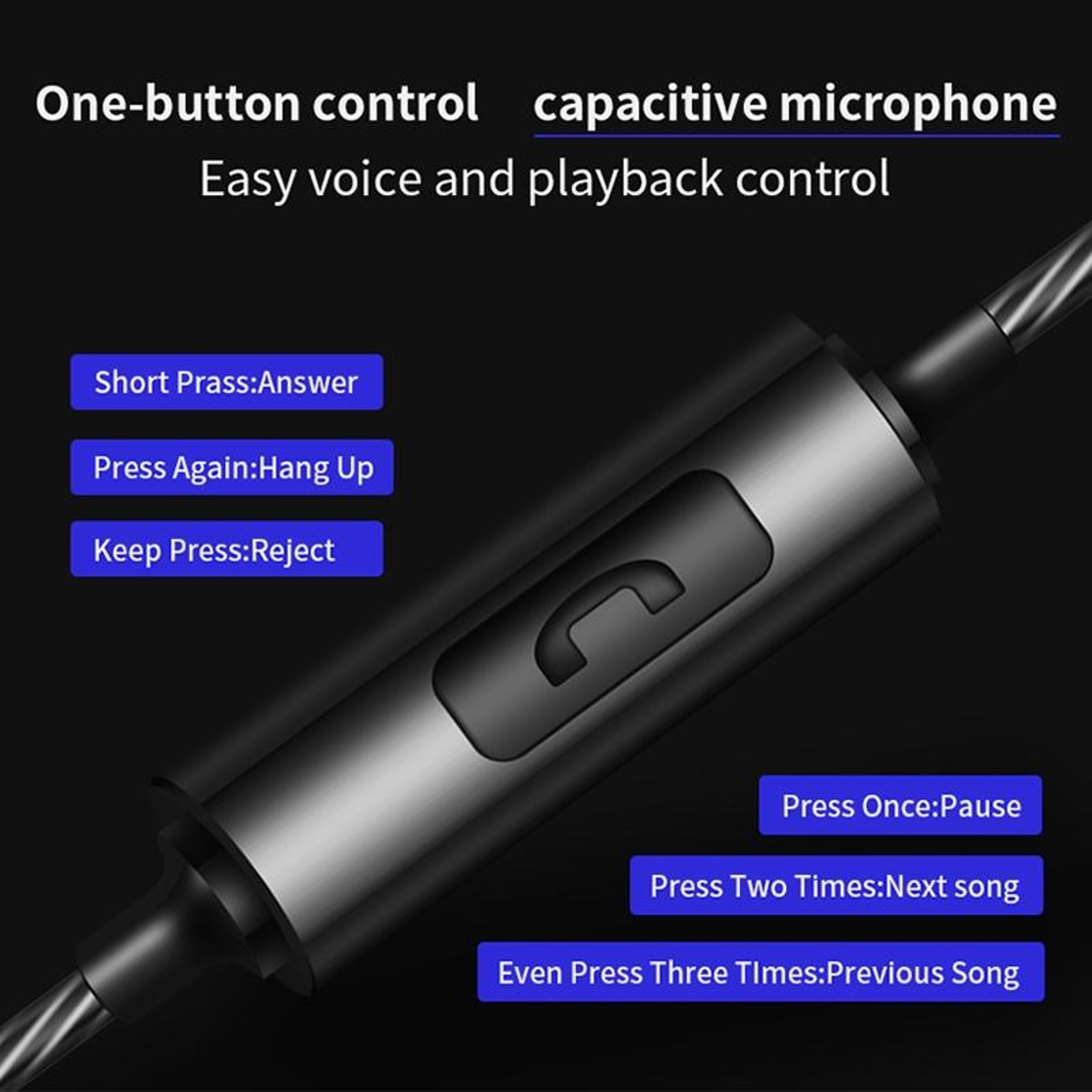 QKZ CK1 HiFi In Ear Headphones With CNC Metal Shell  Deep Bass Sound 5