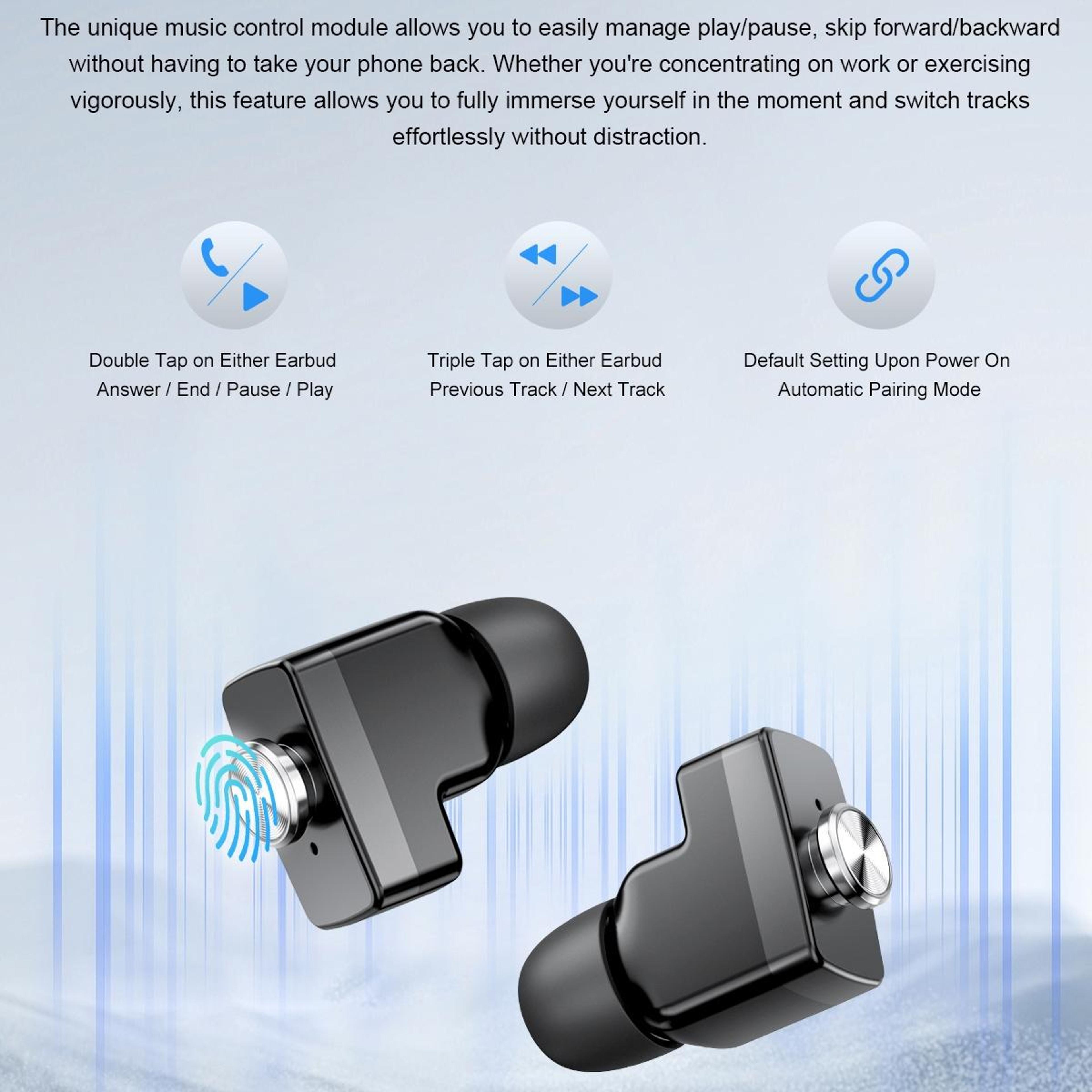 GT95 Smart Watch Earbuds With 153 IPS Display Bluetooth Calling  Health Tracking 5