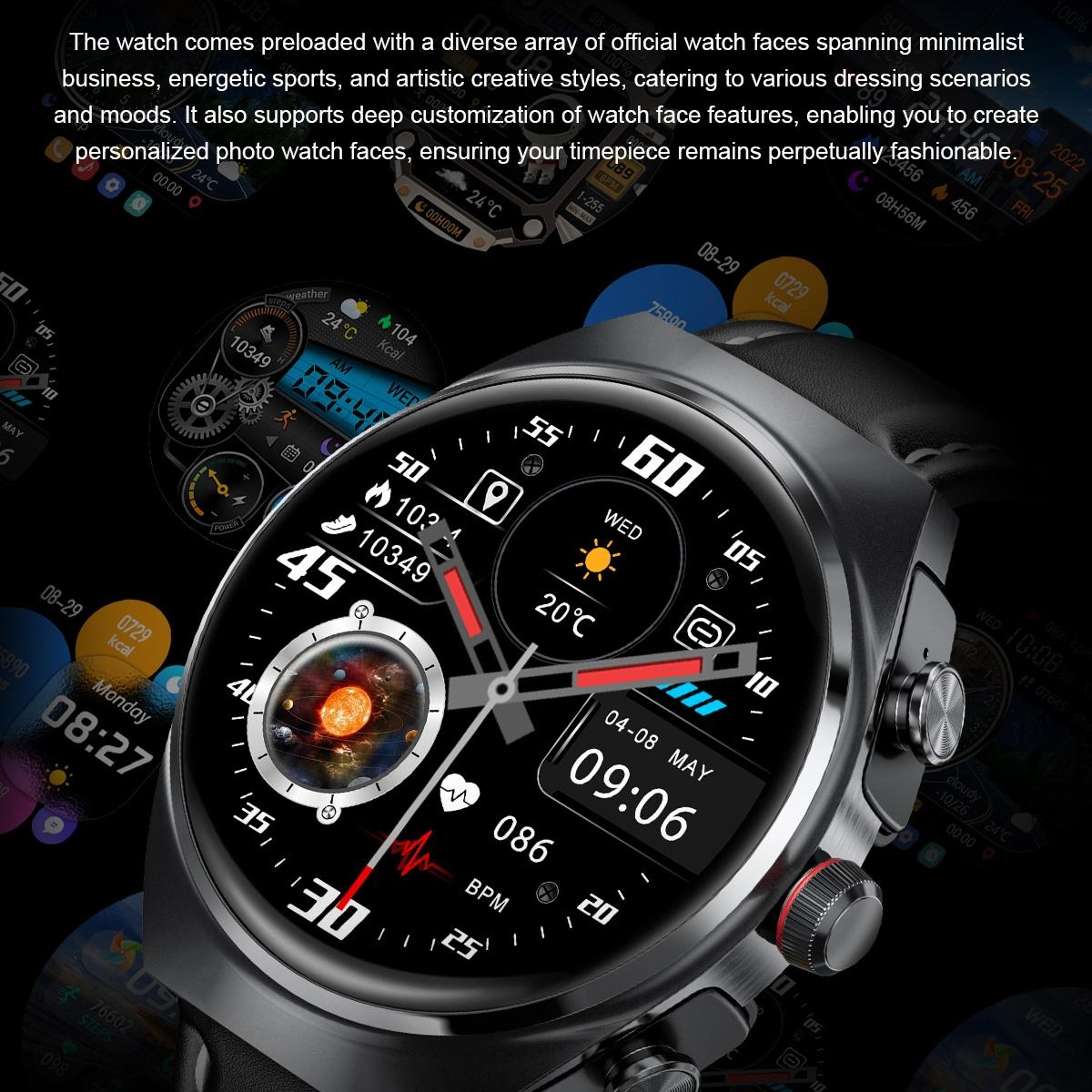 GT95 Smart Watch Earbuds With 153 IPS Display Bluetooth Calling  Health Tracking 10