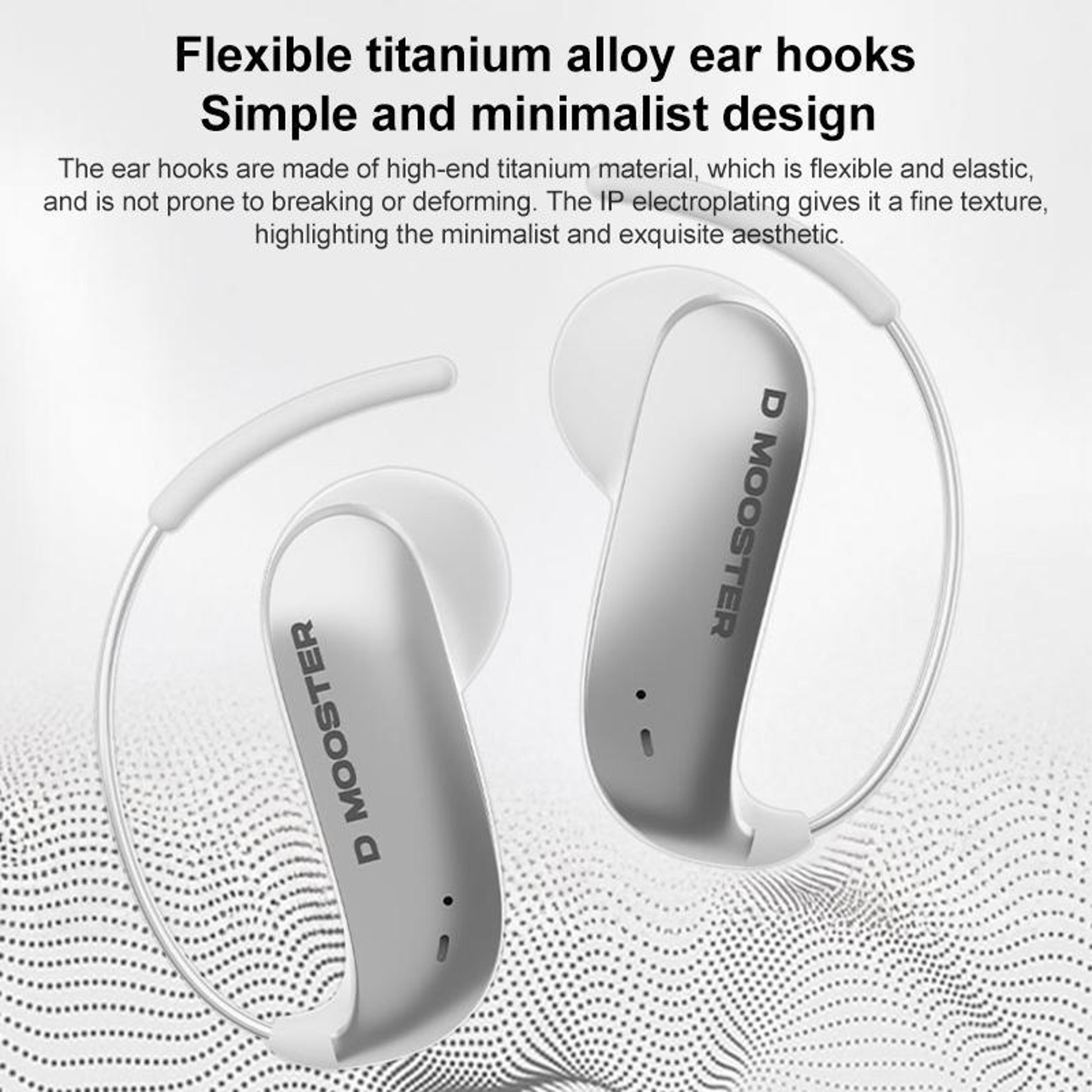 D MOOSTER D78 Wireless Bluetooth Earbuds With AI Noise Reduction  Lightweight Titanium Fit 5