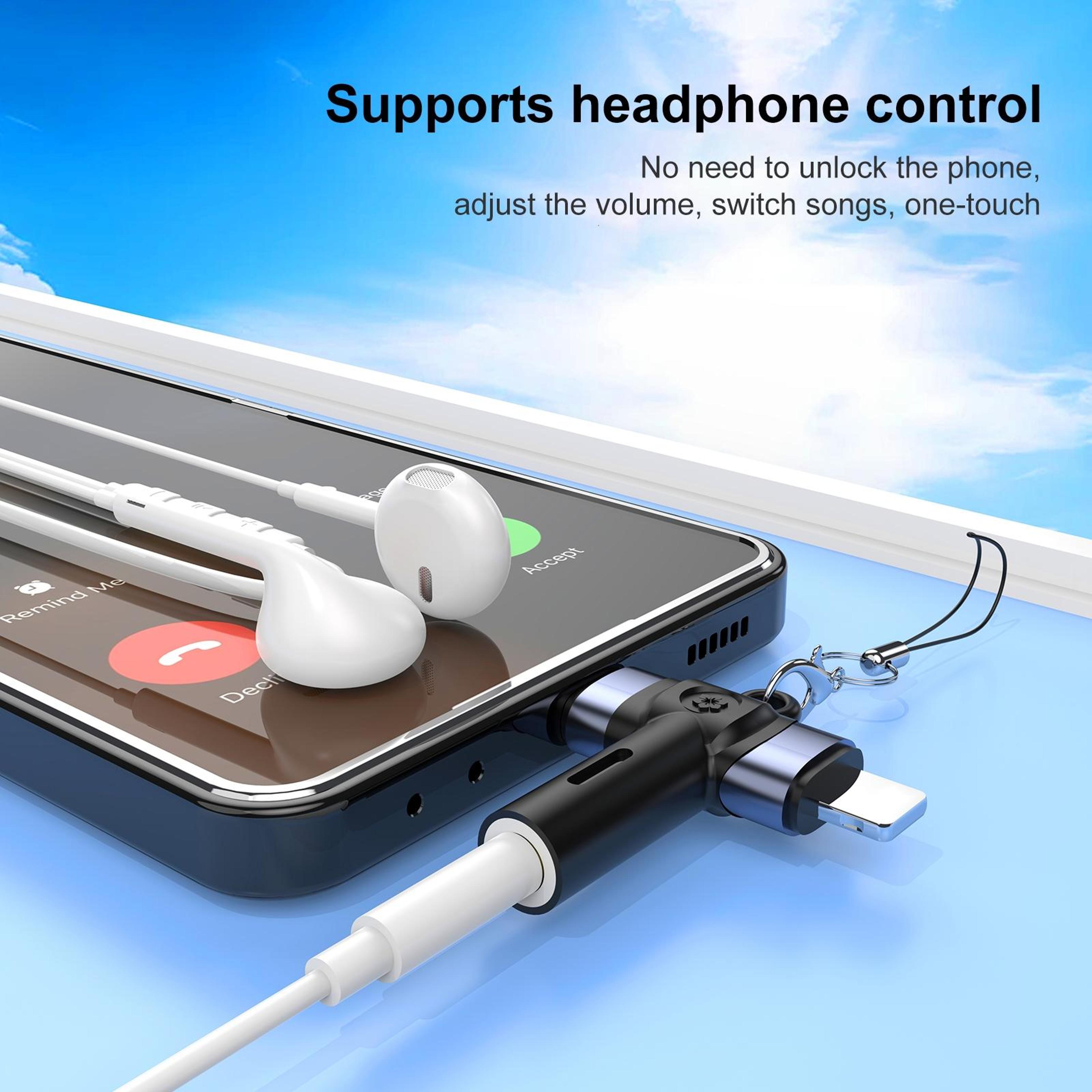 Floral 2 In 1 USB C To 35mm Audio Adapter For Type C Devices 5