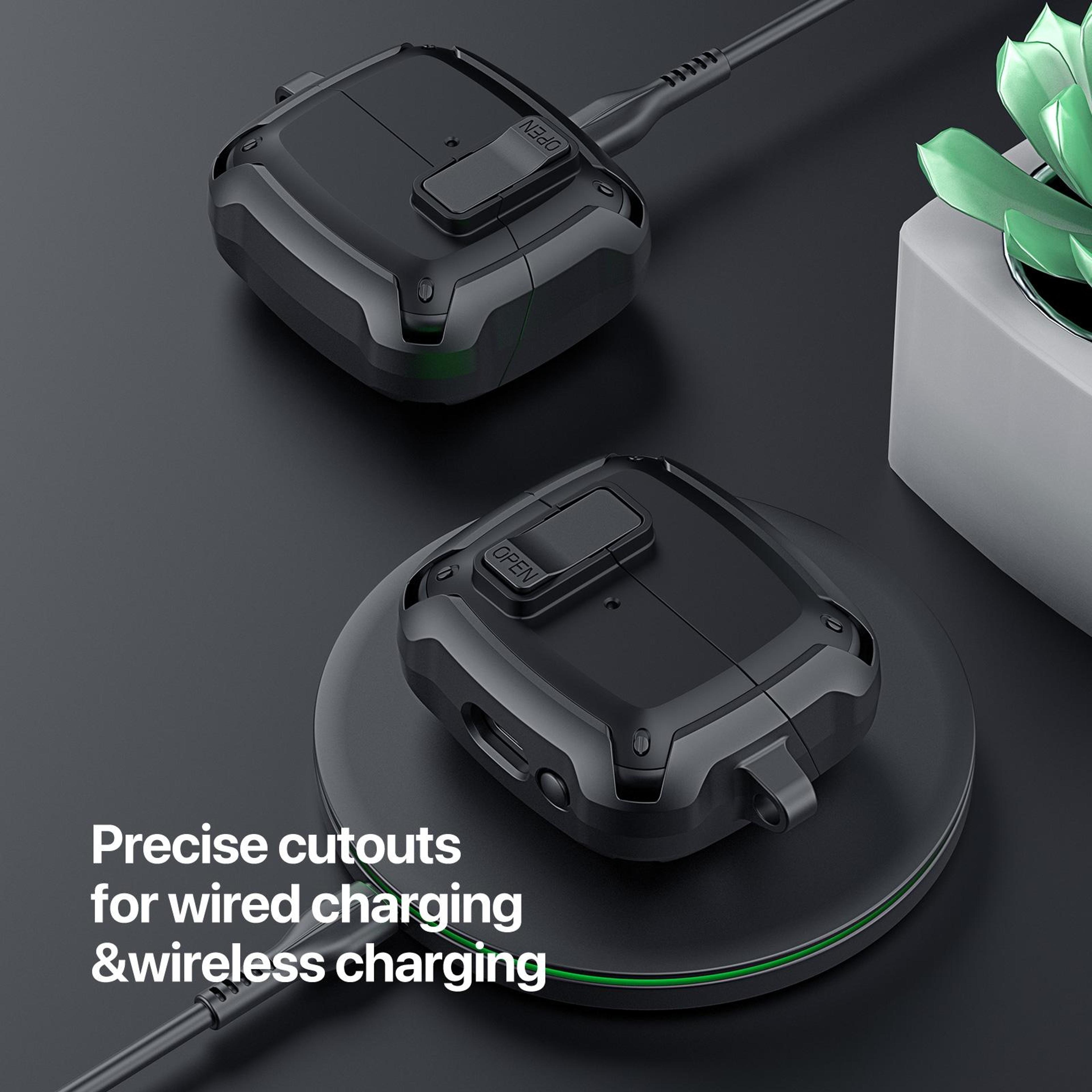 DUX DUCIS SECH Protective Case For Buds3 Pro With Carabiner  Wireless Charging Support 6