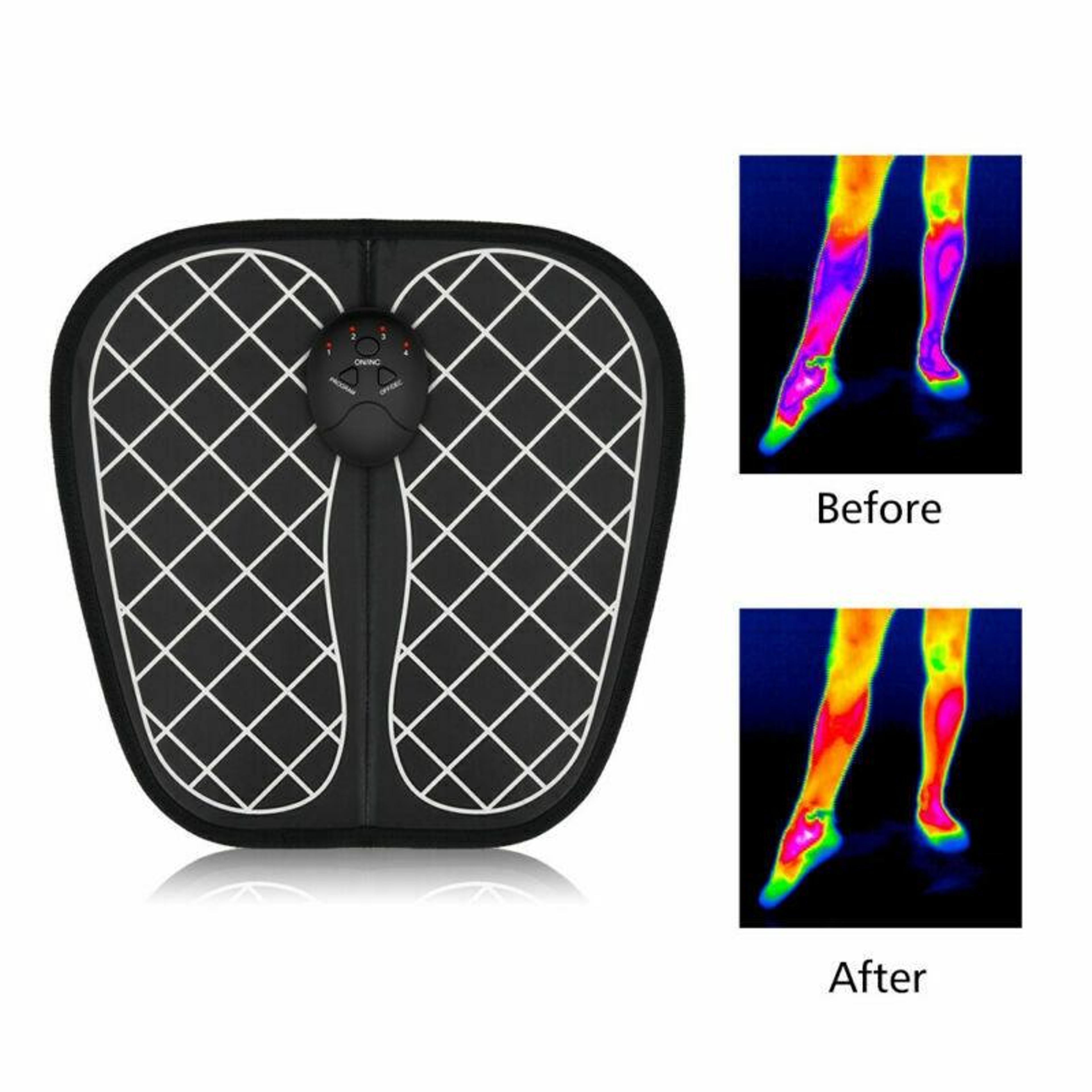 EMS Foot Massager Mat For Blood Circulation  Pain Relief With 6 Modes And 10 Intensity Levels 2